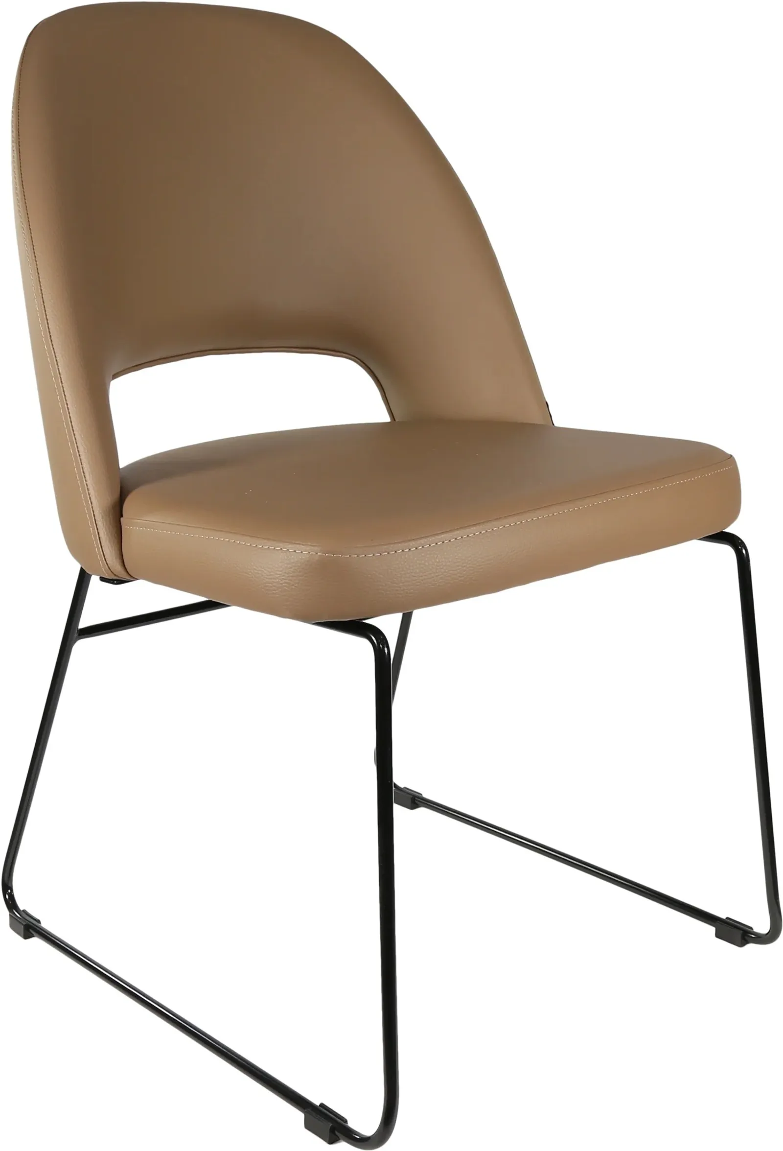 Durafurn Semifreddo Chair with Black Sled Base