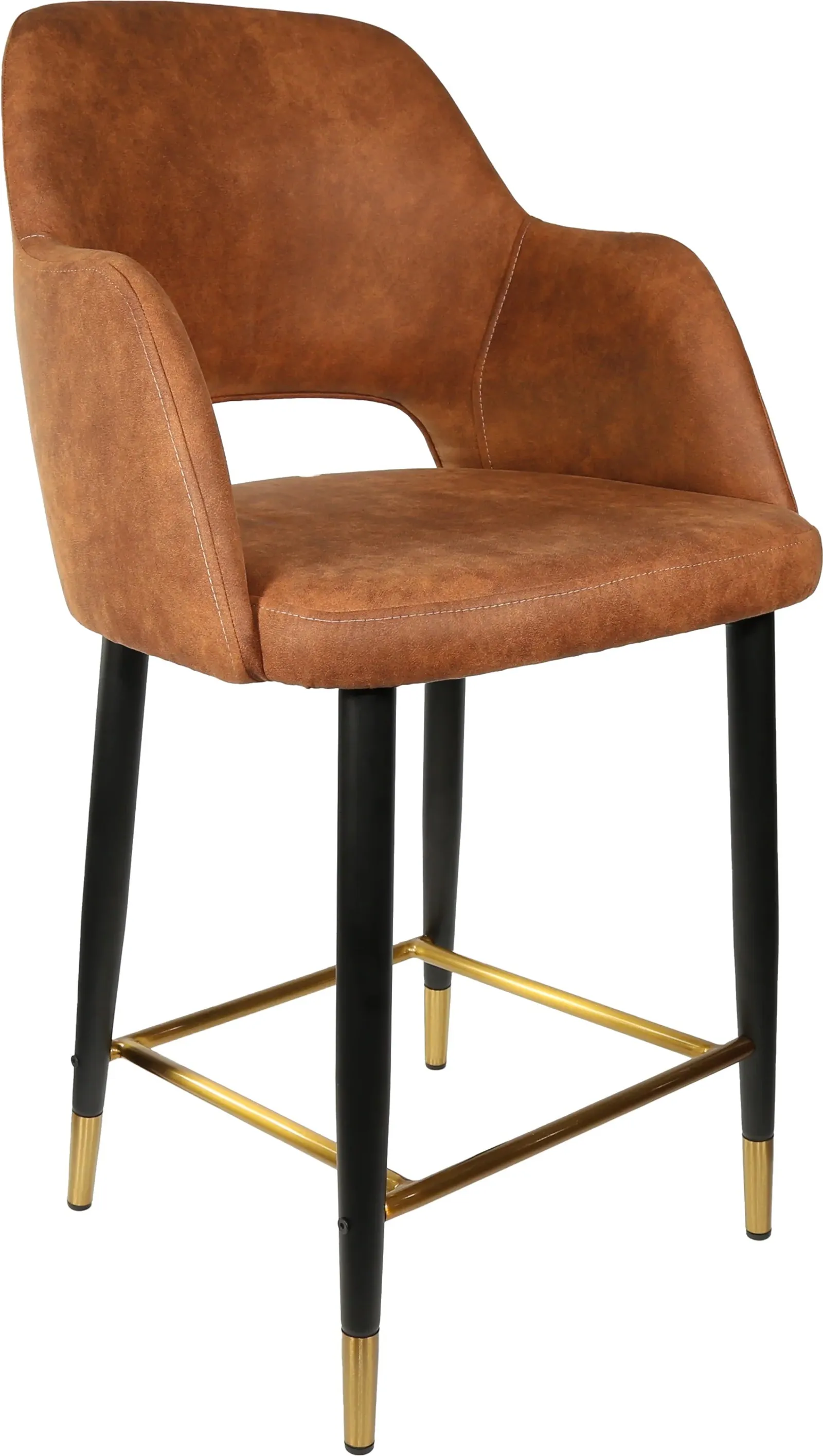 Durafurn Sorbet Counter Stool - Black Metal 650h Legs