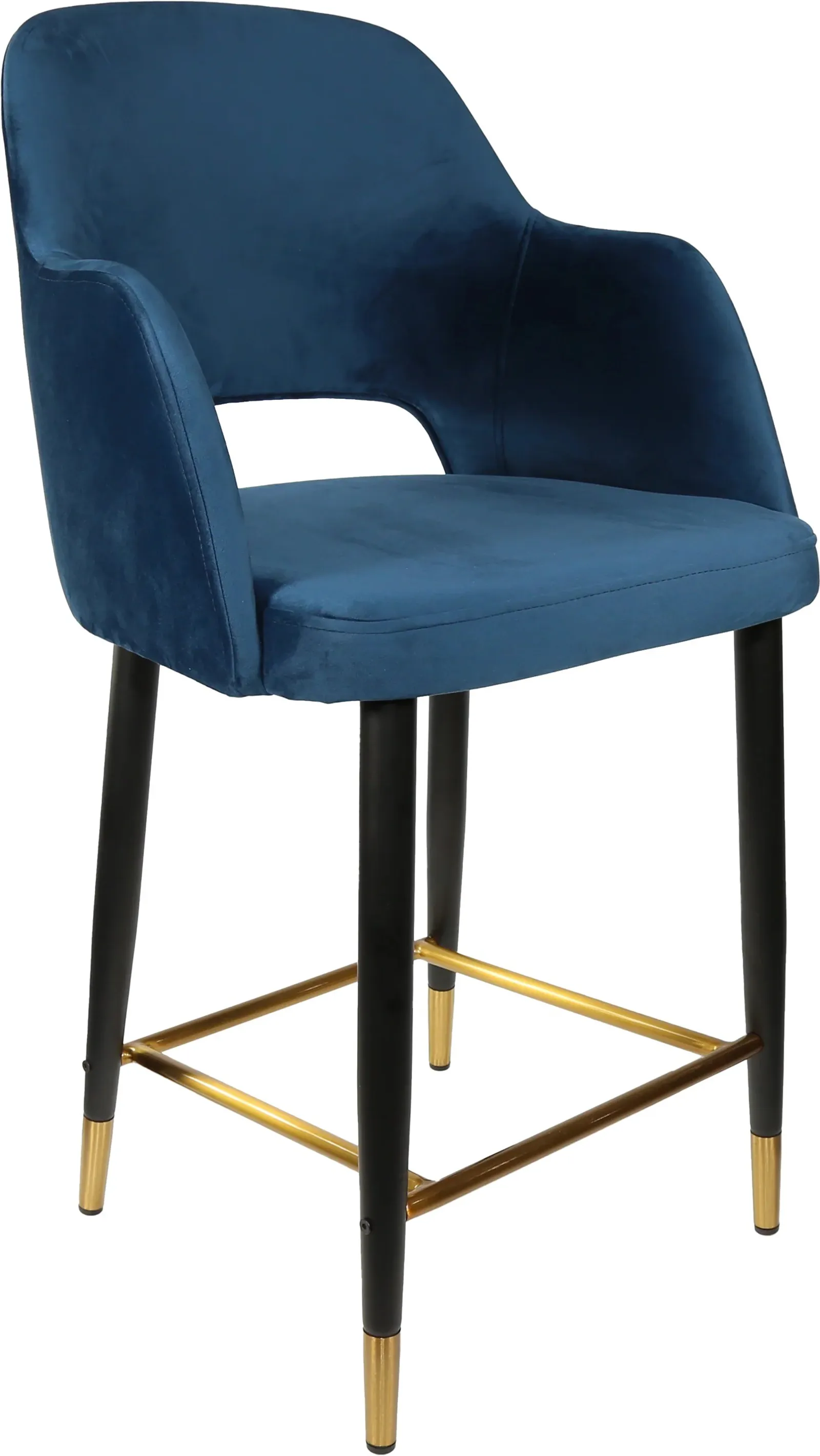 Durafurn Sorbet Counter Stool - Black Metal 650h Legs