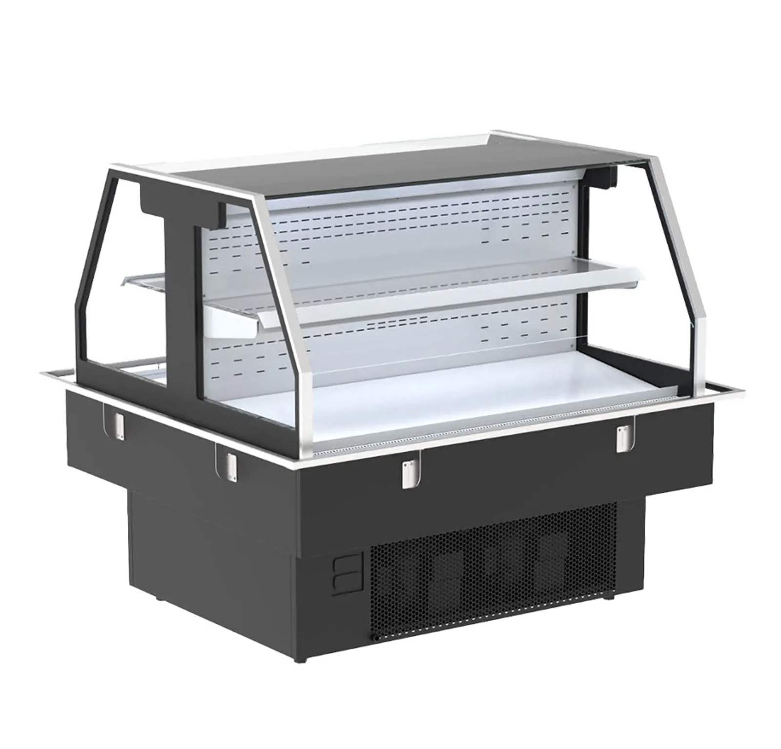 Hussmann JM12 Self-Contained Island Merchandiser, Open Front