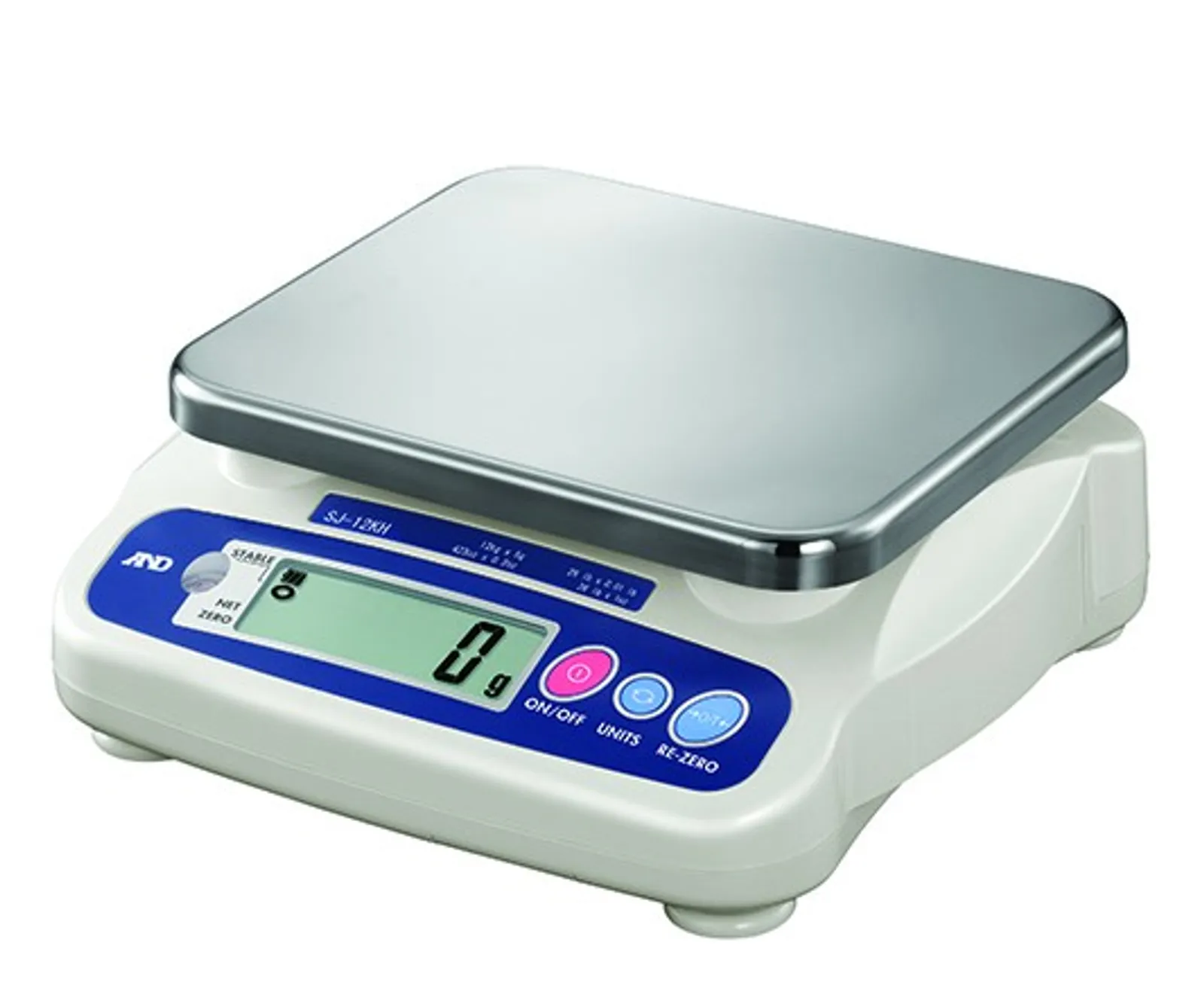 A&D SJ-12KN - Compact Bench Scale, 10kg x 10g / 12kg x 20g