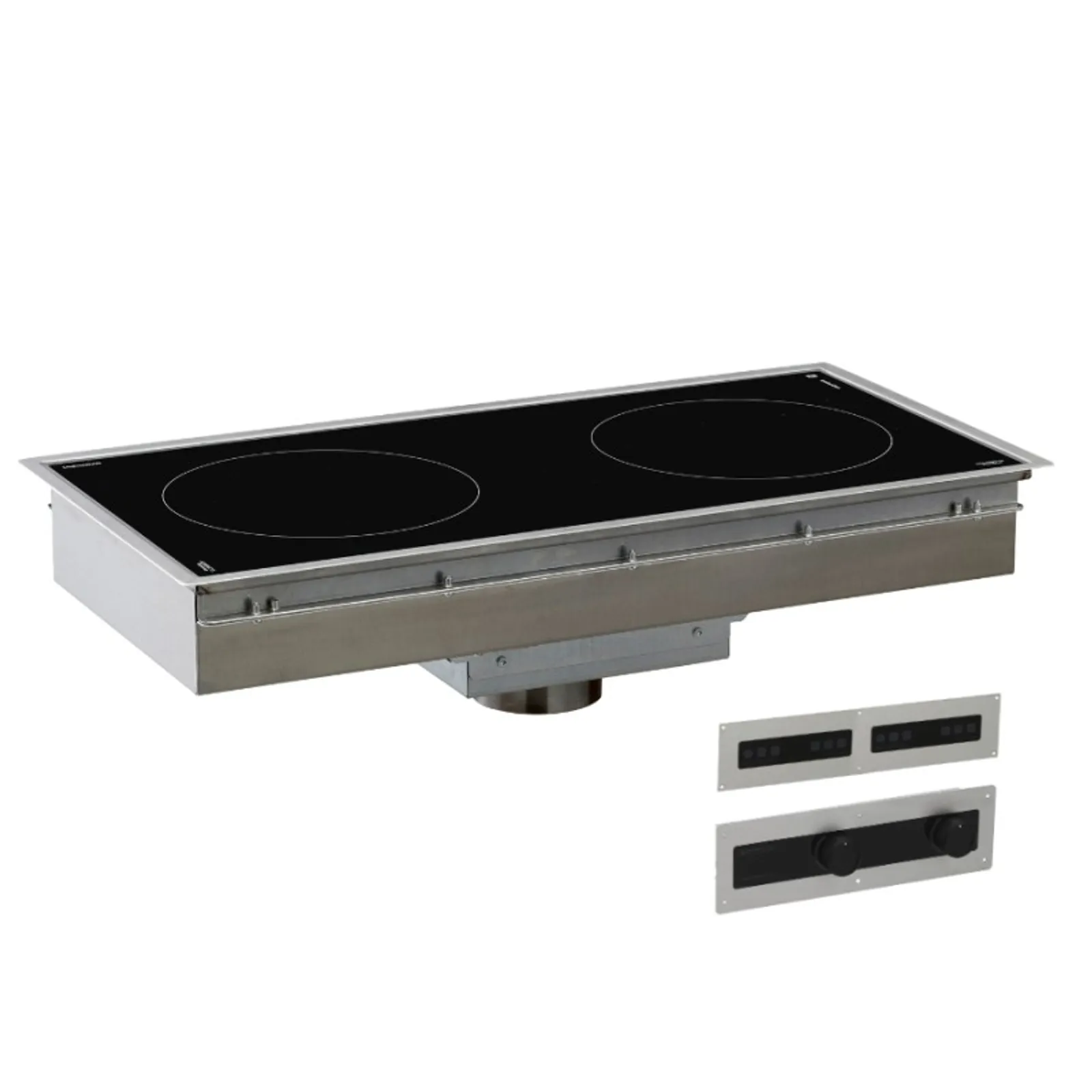 Adventys Pro GL2-6000DIR - Induction Drop In Geoline 2-Zone Remote Controls