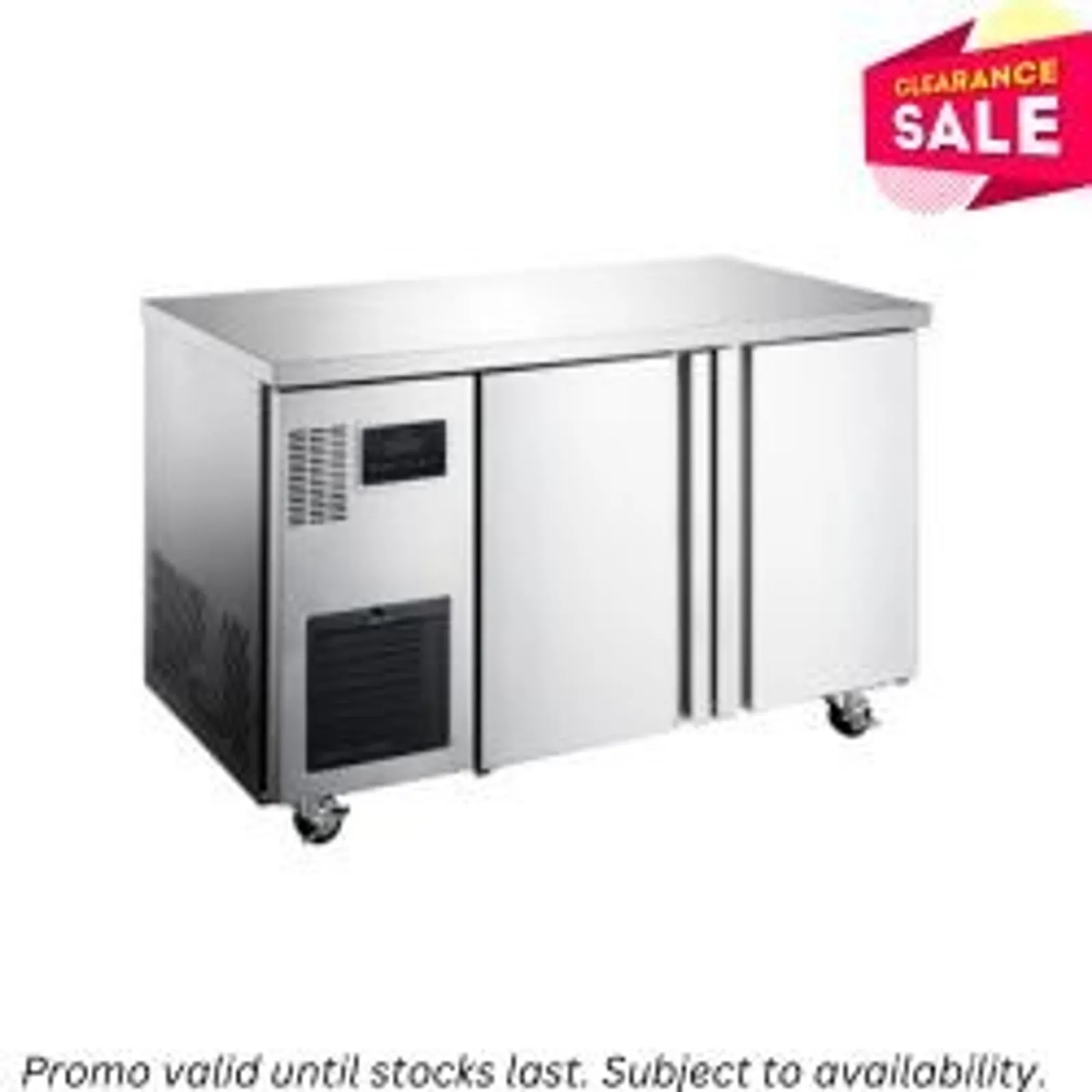 Williams HTU2SS Topaz - 2 Solid Door Undercounter Fridge - Aged Stock