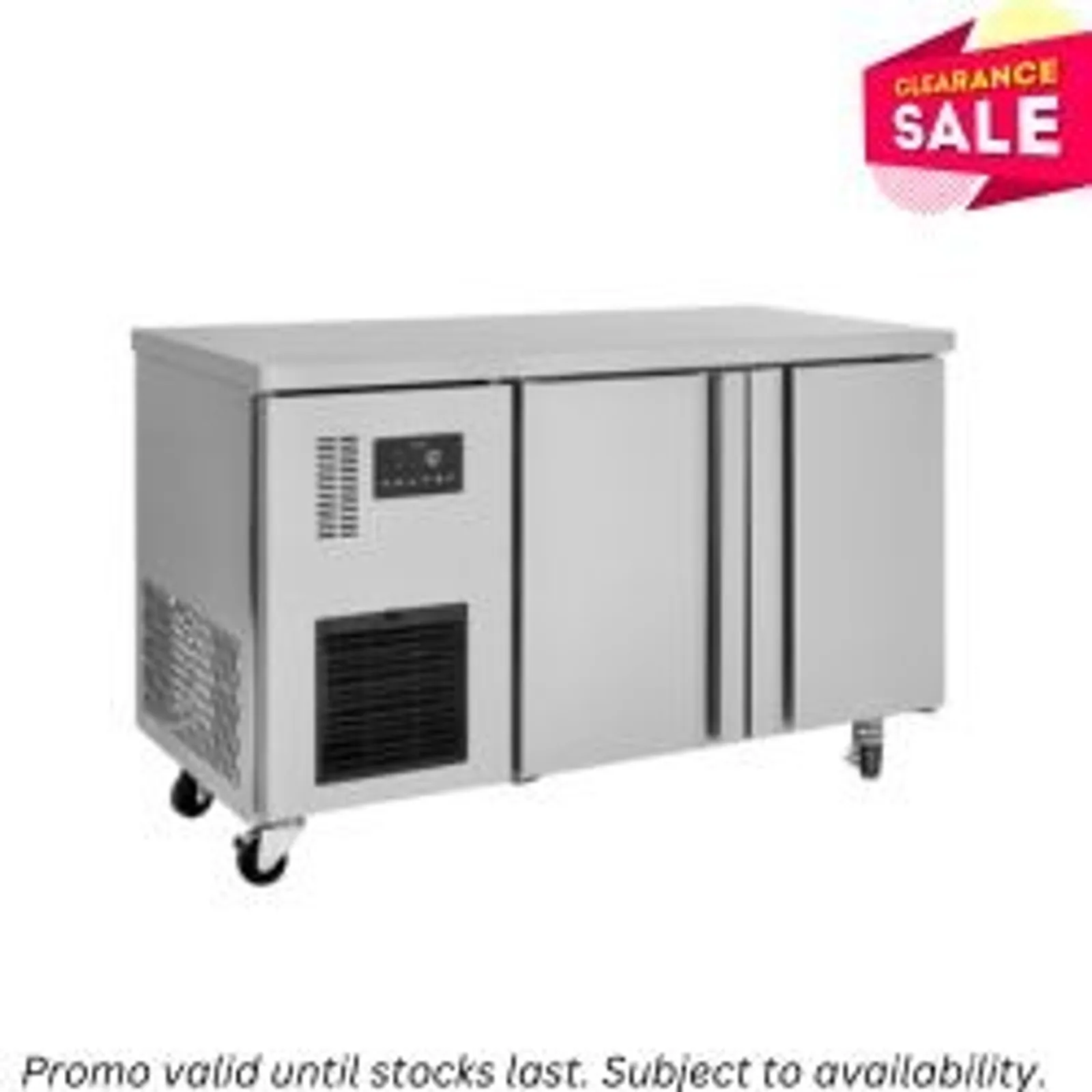 Williams LTU2SS Topaz - 2 Door Underbench Freezer 255L  - Aged Stock