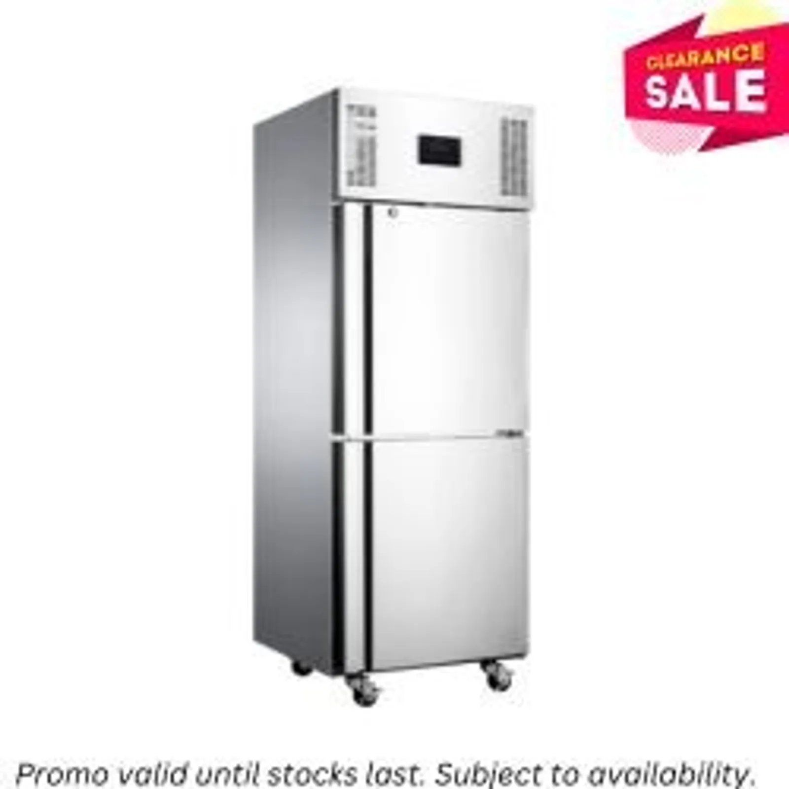 Williams HT1SS Topaz - 2 Split Solid Door Upright Fridge - Aged Stock