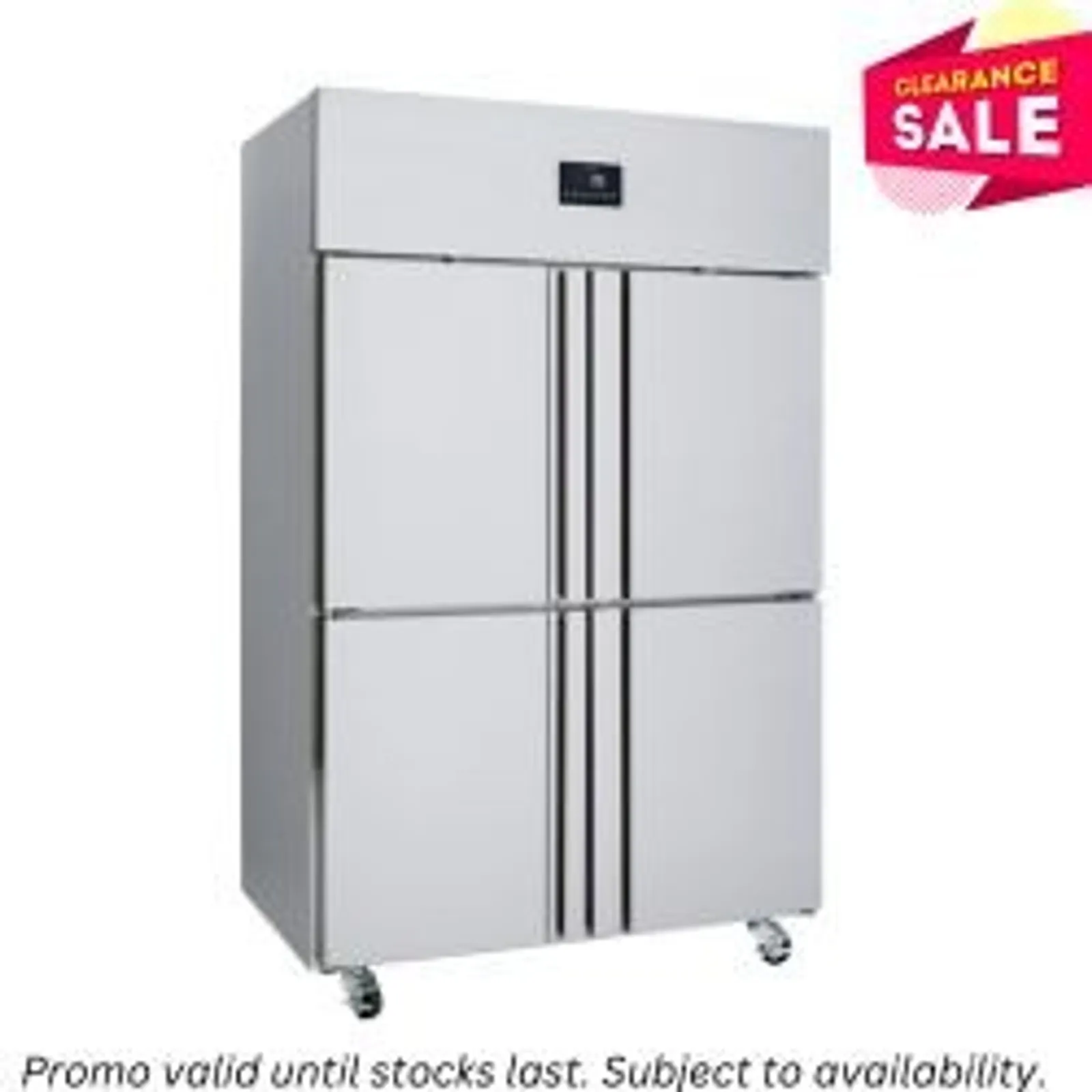 Williams HT2SS Topaz - 4 Split Solid Door Upright Fridge - Aged Stock