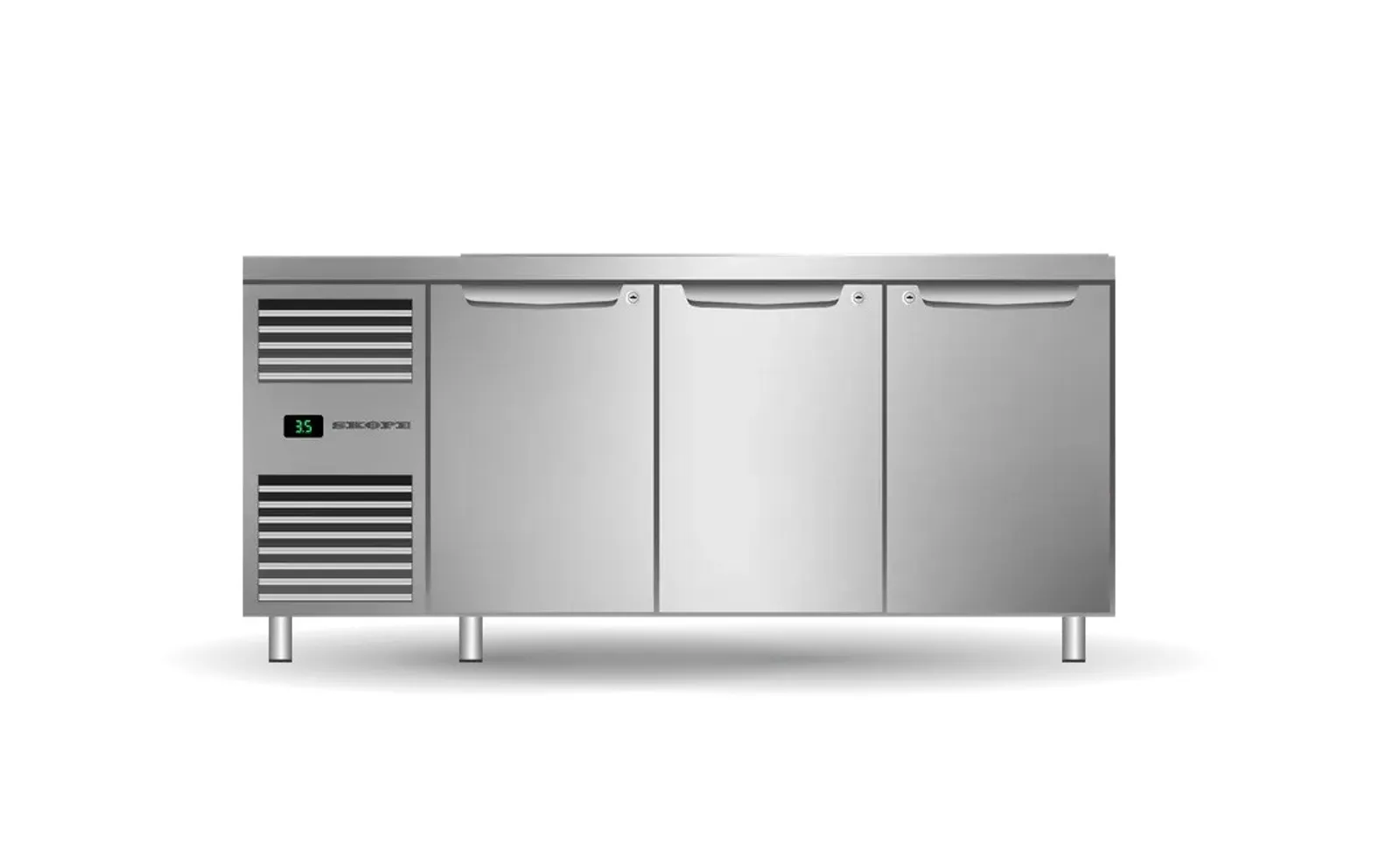 SKOPE PG13.PPS.3.SD - 3 Solid Door Salad Preparation GN1/3 Fridge