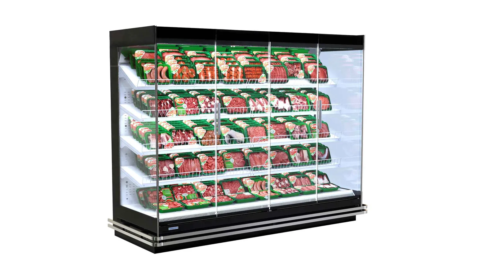 Hussmann PMM20F3R-4M-1IRC - Multideck Meat Merchandiser with Doors 2500mm