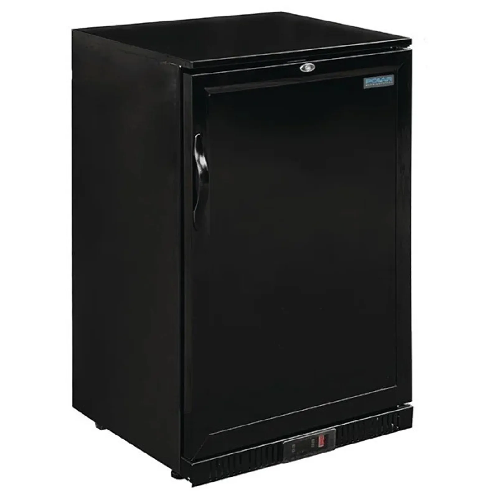 Polar GL015-A - G-Series 900mm Single Solid Door Back Bar Cooler in Black 138Ltr