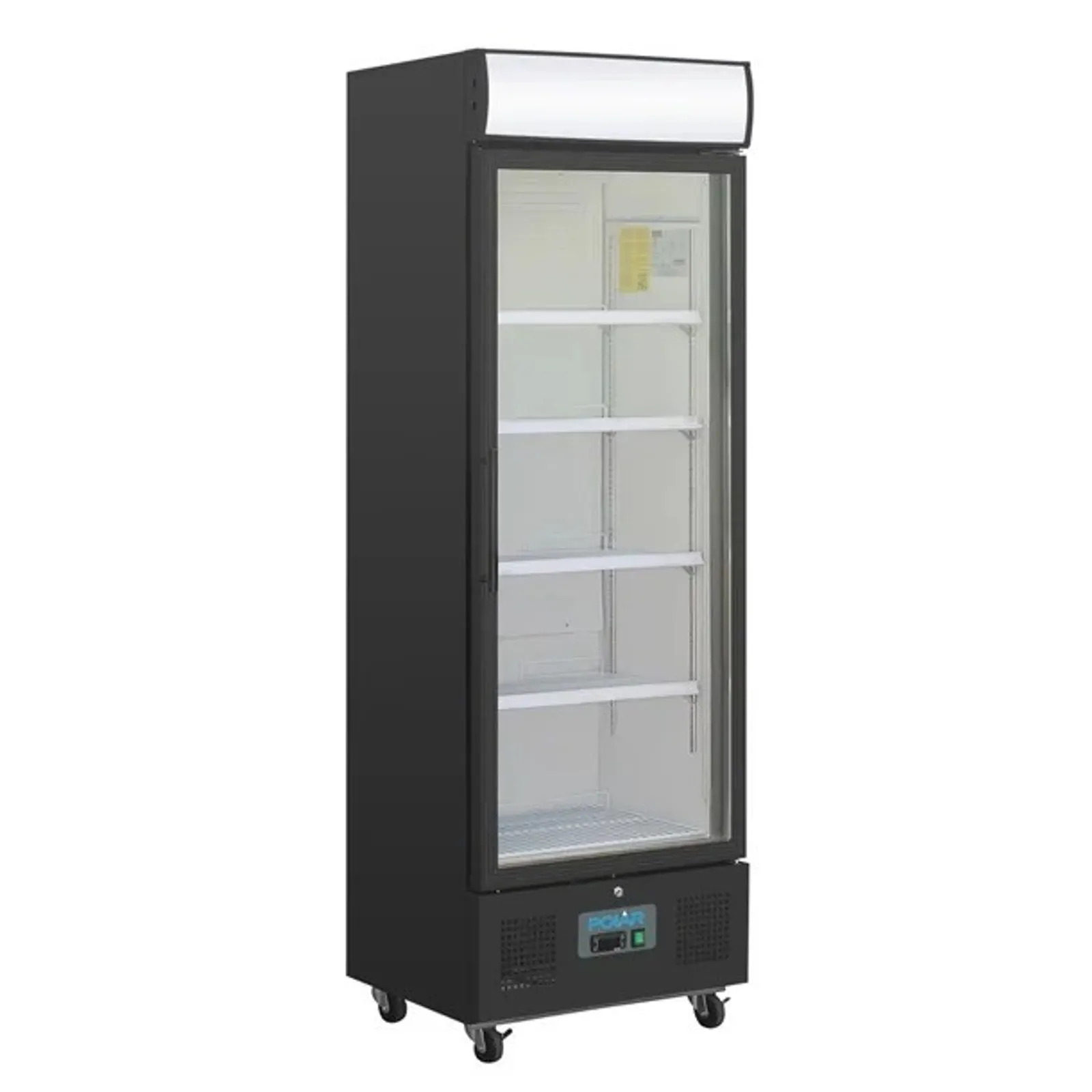 Polar GH427-A - G-Series Upright Display Fridge 368Ltr Black