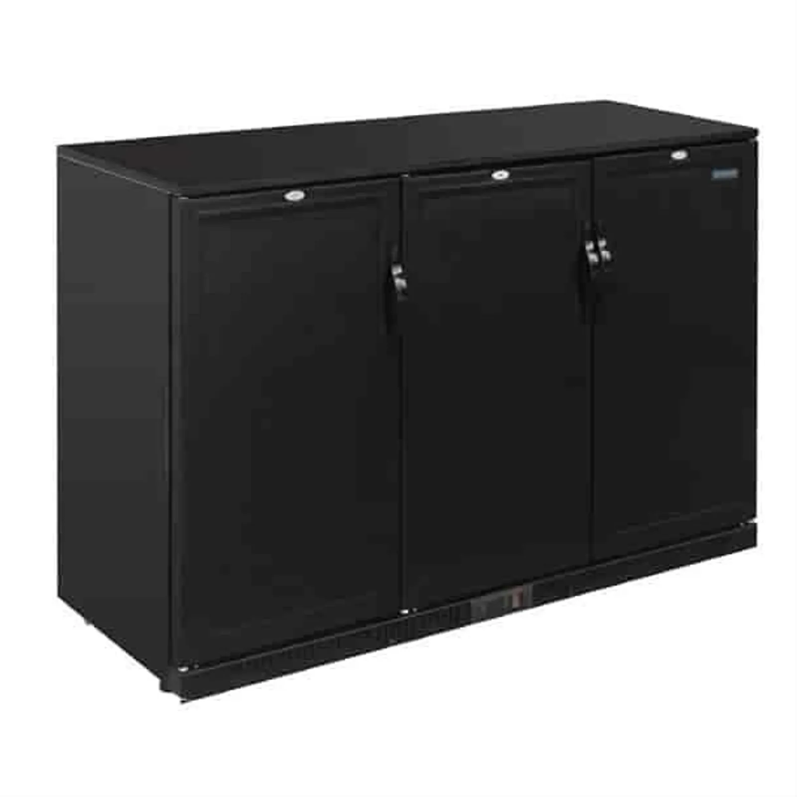Polar GL017-A - G-Series 900mm Triple Solid Door Back Bar Cooler in Black 330Ltr