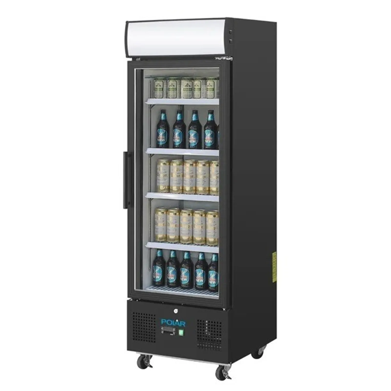 Polar GH426-A - G-Series Upright Display Fridge 218Ltr Black
