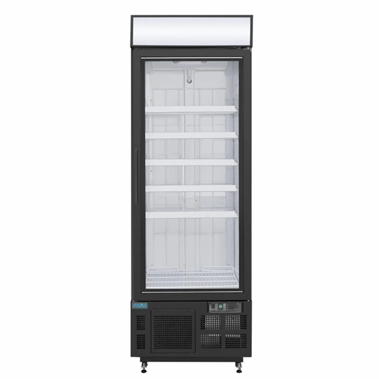 Polar GH428-A - G-Series Upright Display Freezer 412Ltr Black
