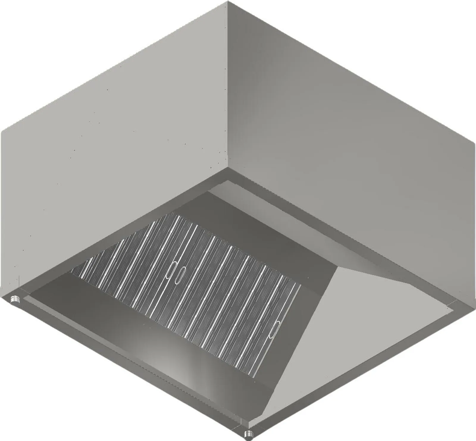 Xtracta 1200 - Commercial Kitchen Exhaust Canopy (1200W x 1100D x 600H)