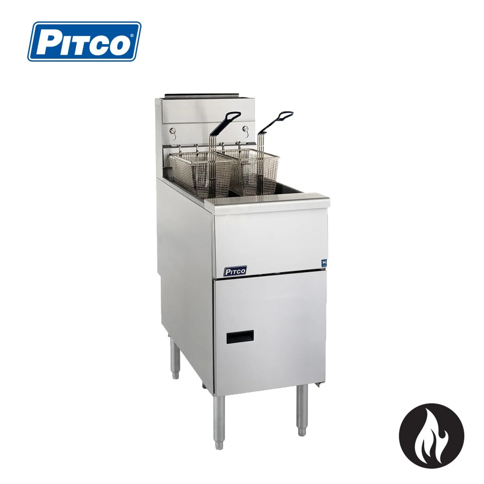 Pitco SG14-FR - Millivolt Filter Ready Fryer, Gas