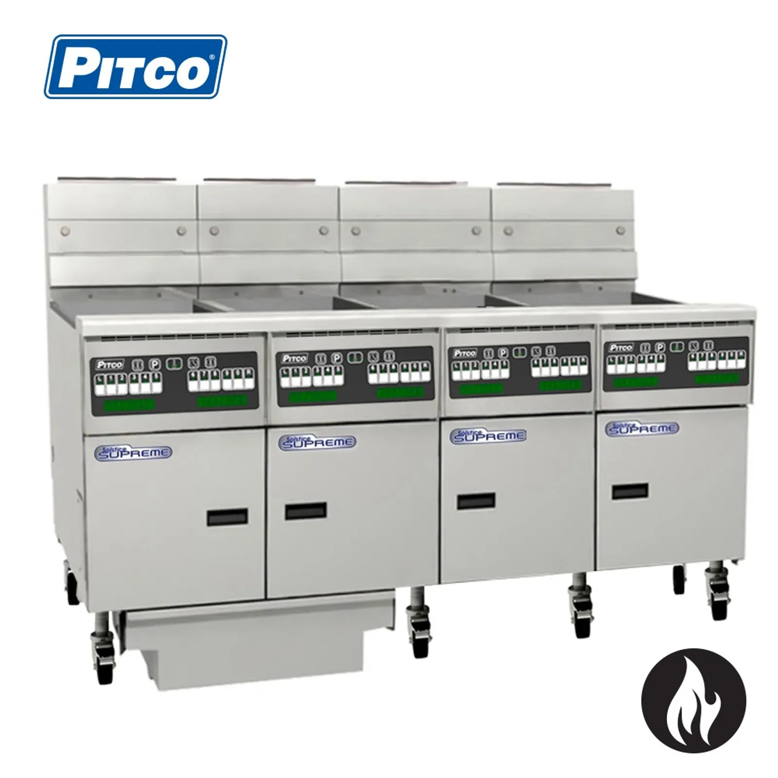 Pitco SSH55C-4/FD - Solstice Supreme 4 Bank Fryer, Gas