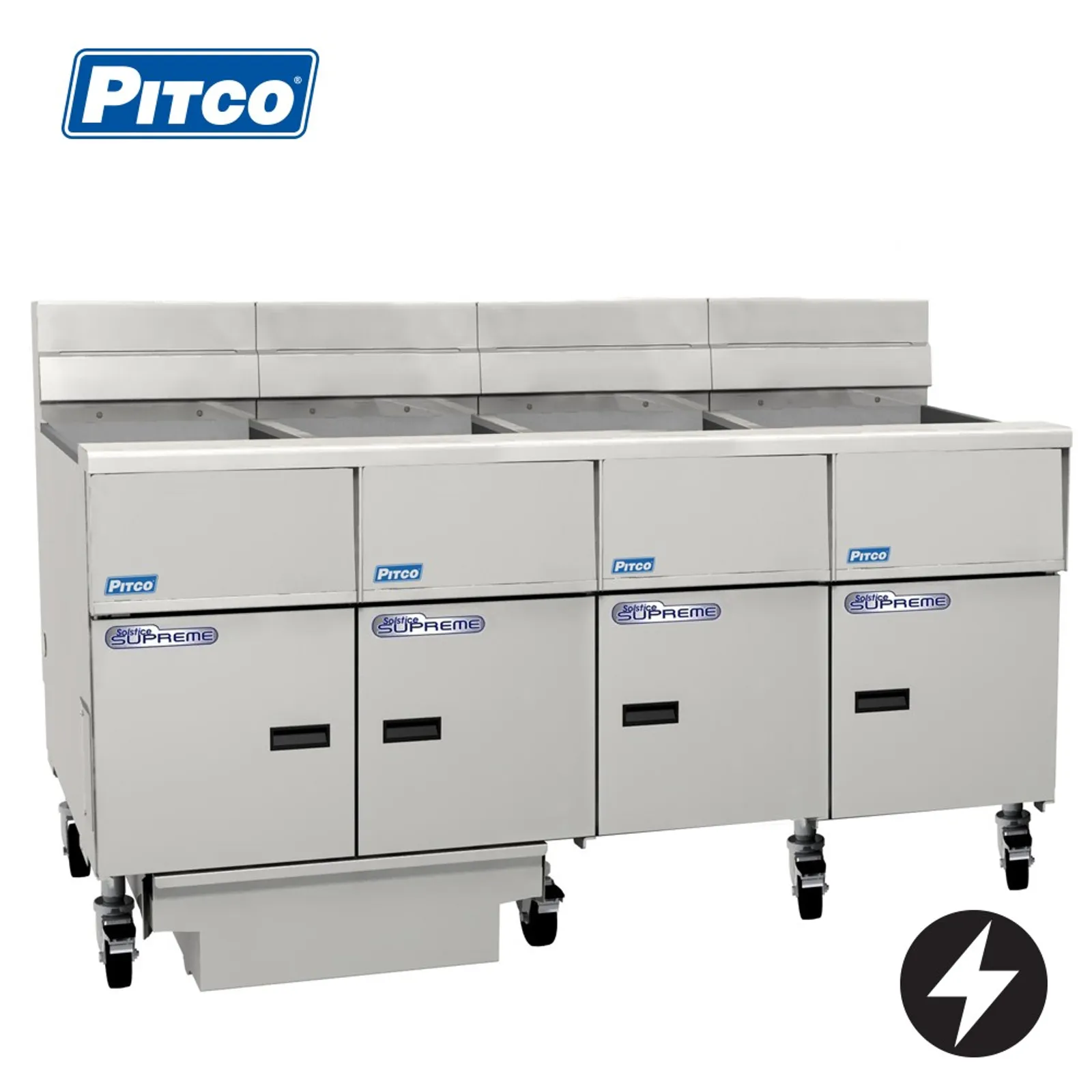 Pitco SE14-4/FD - Solstice 4 Bank Fryer, Electric