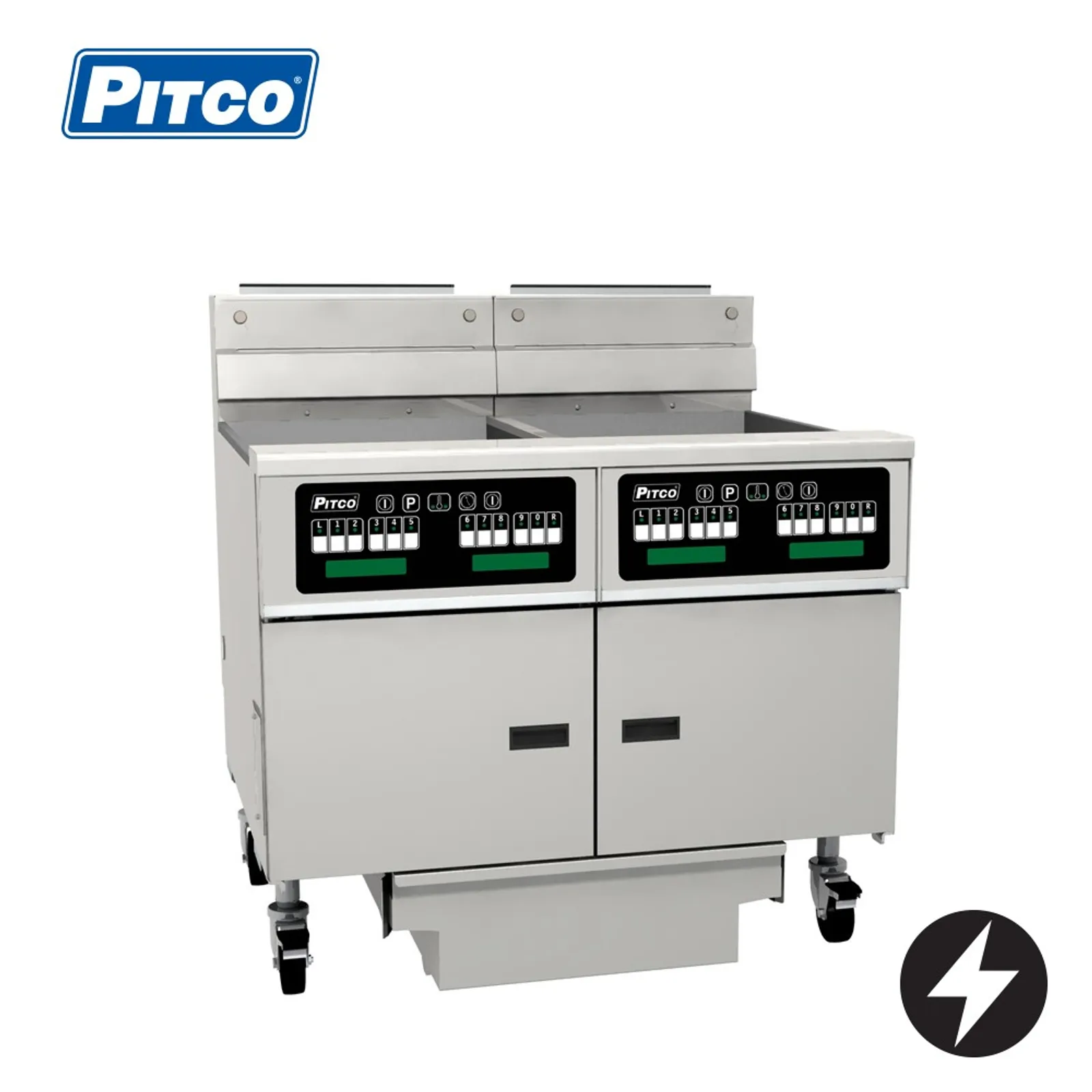 Pitco SE18C-2/FD - Solstice 2 Bank Fryer, Electric