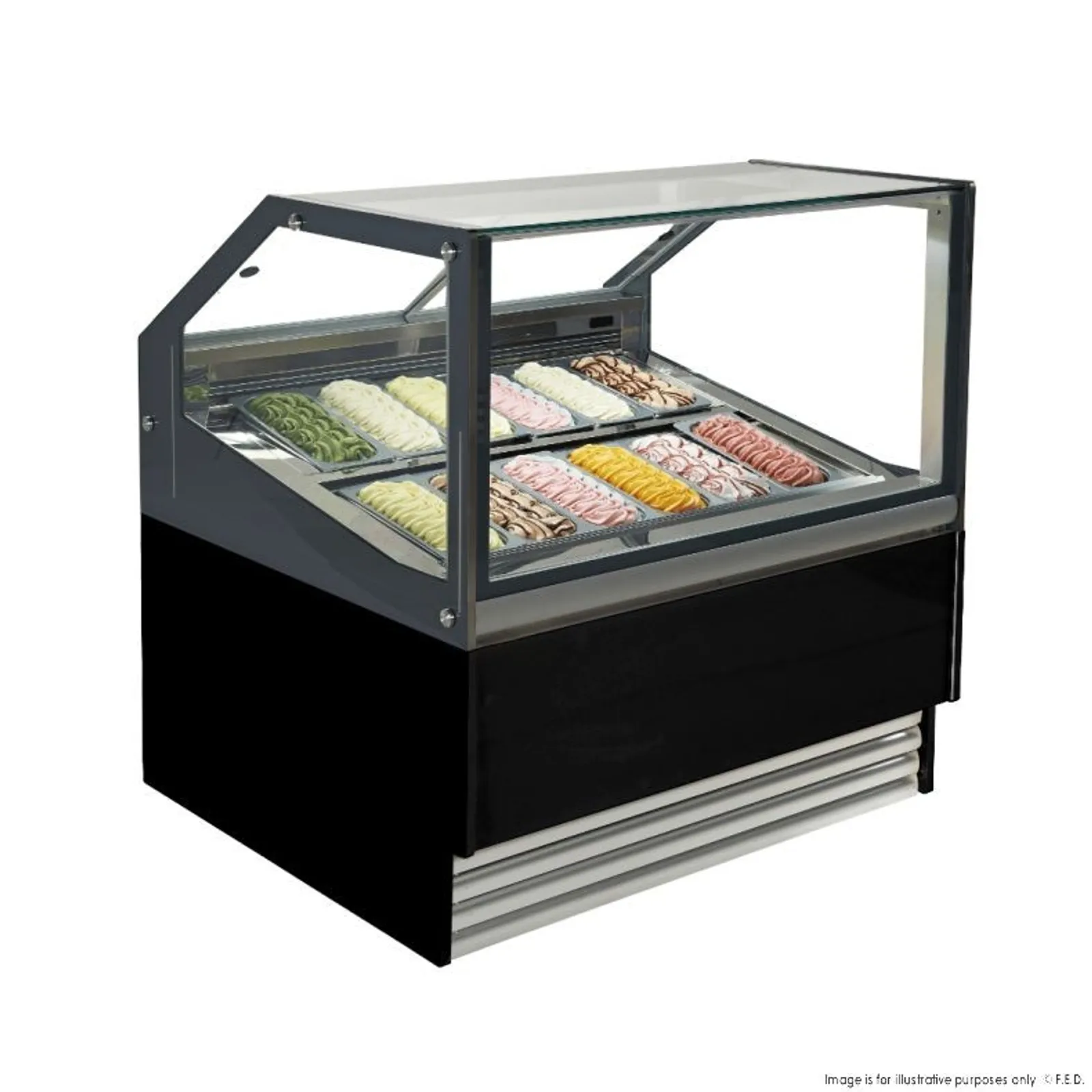 Bonvue SGD-12B - Gelato / Ice Cream Display Showcase