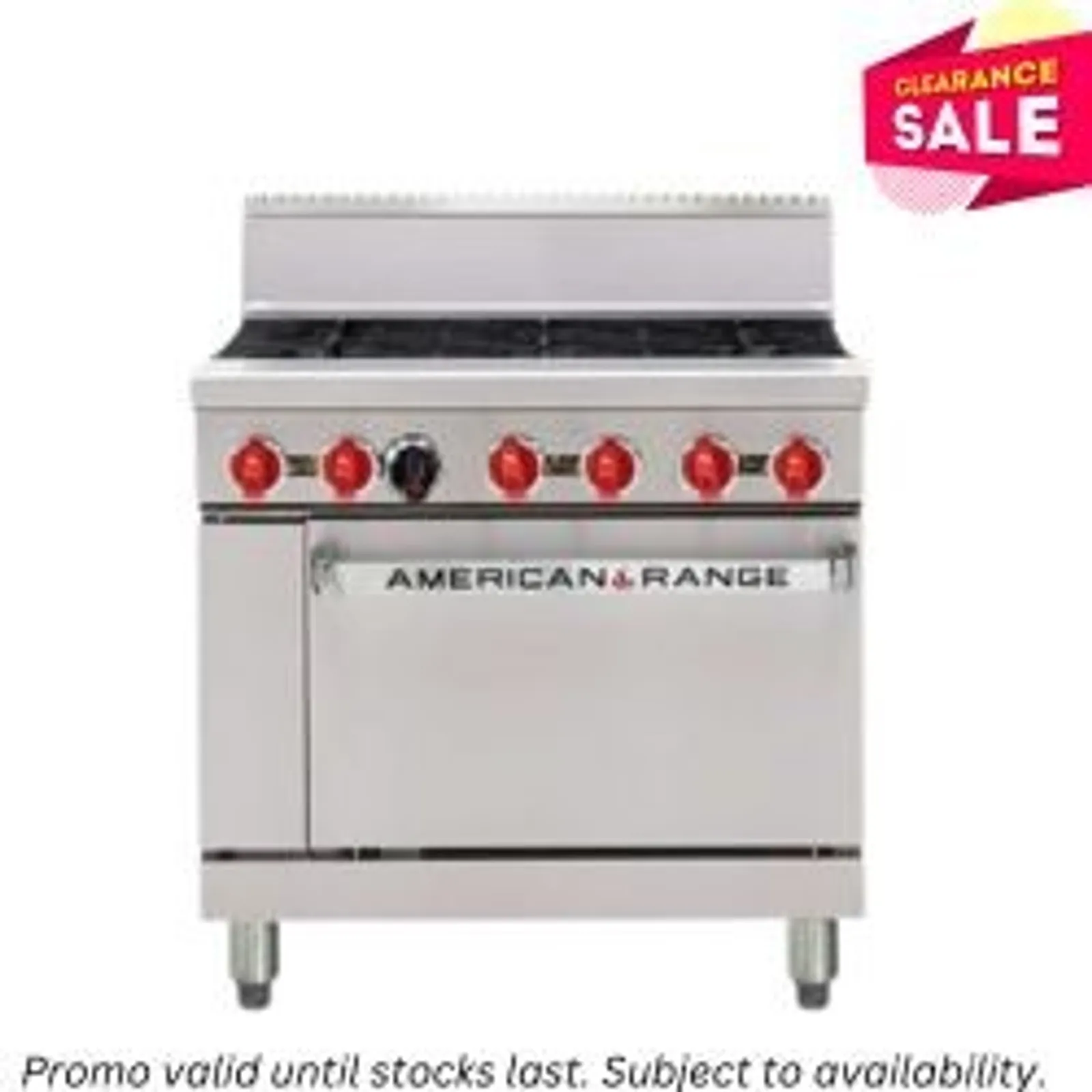 American Range AAR.5B.N - 36" 5 Burner Oven Range, Natural Gas - Clearance