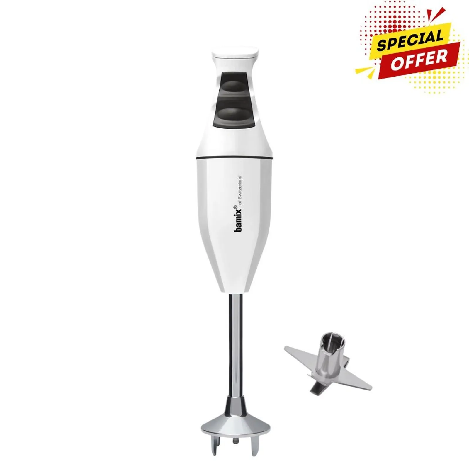 Bamix 76016 - Classic Immersion Blender 140W White