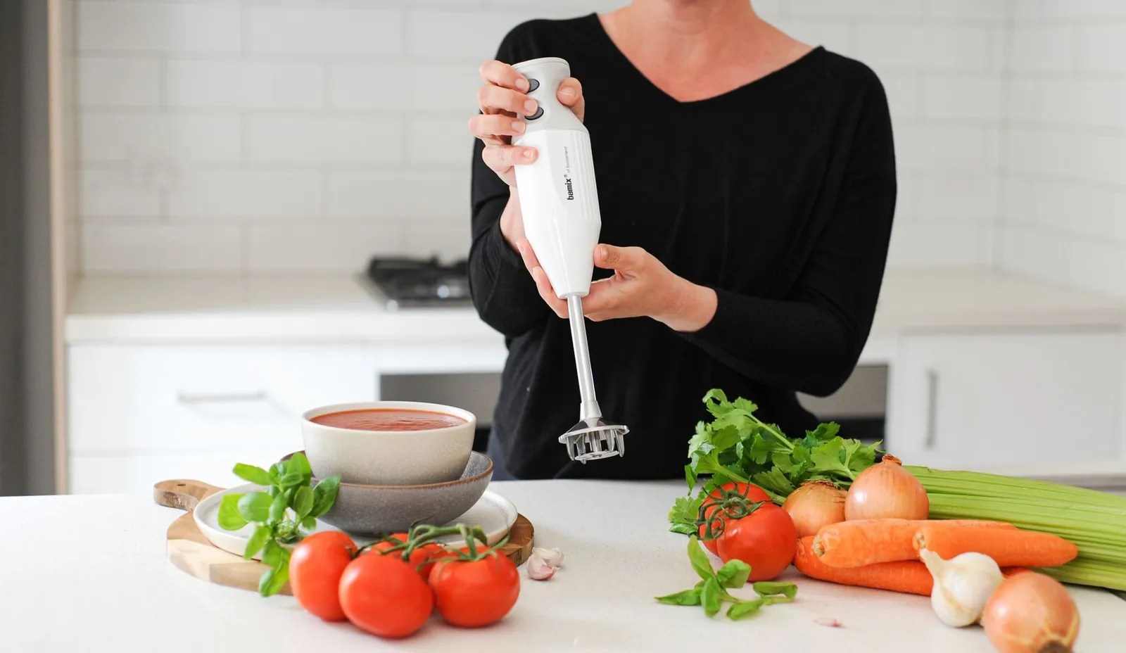 Bamix 76031 - Mono Immersion Blender 140W White