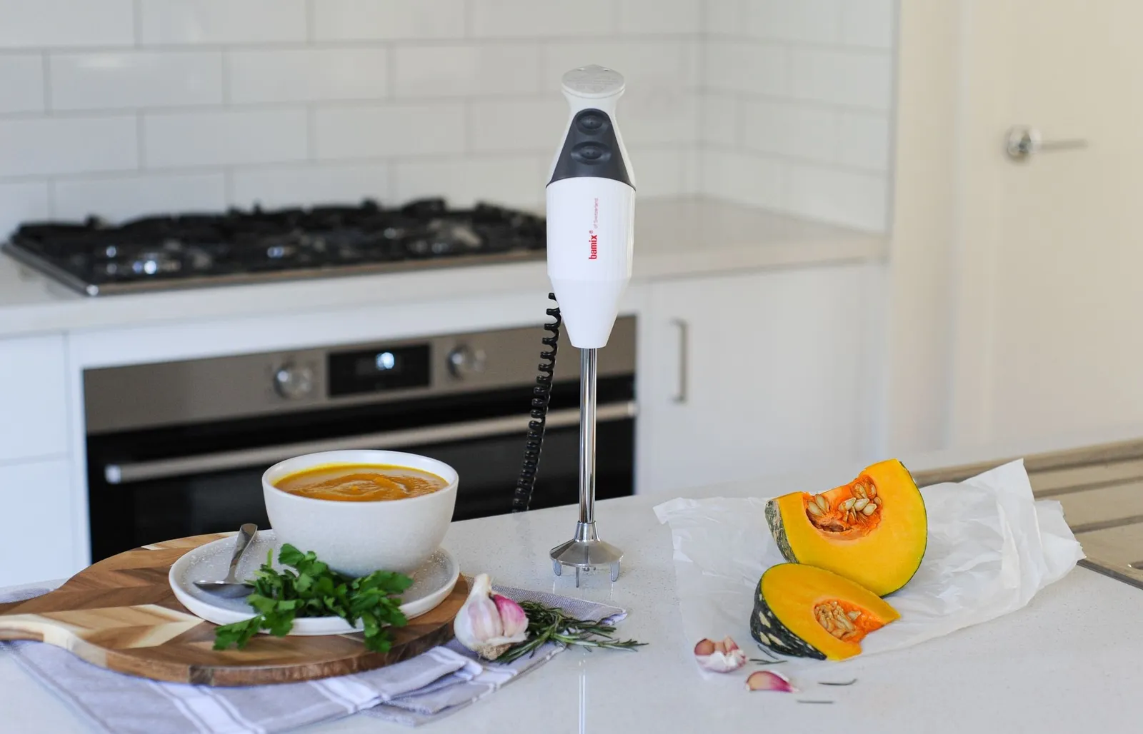 Bamix 76150 - Gastro Immersion Blender 200W Light Grey