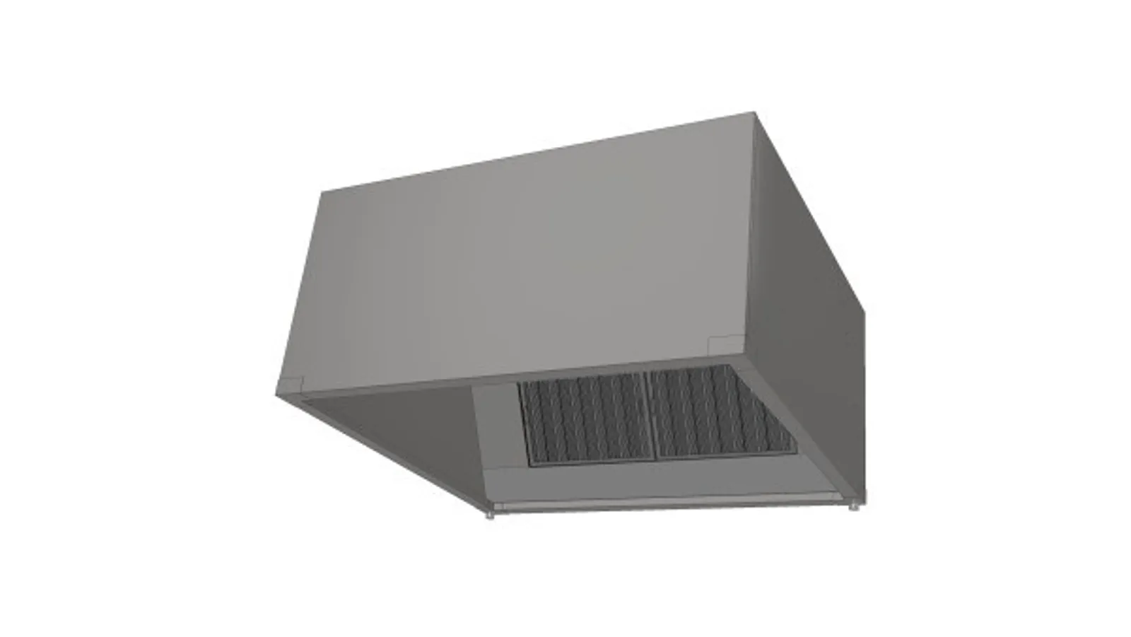 Xtracta 1400 - Commercial Kitchen Exhaust Canopy (1400W x 1230D x 680H) - Clearance