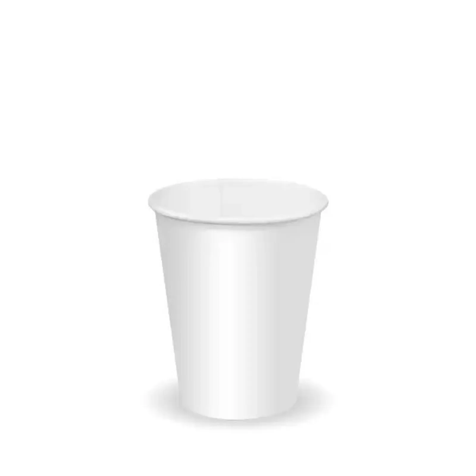 BioPak BCC-8-W - 280ml / 8oz (80mm) White Cold Paper BioCup