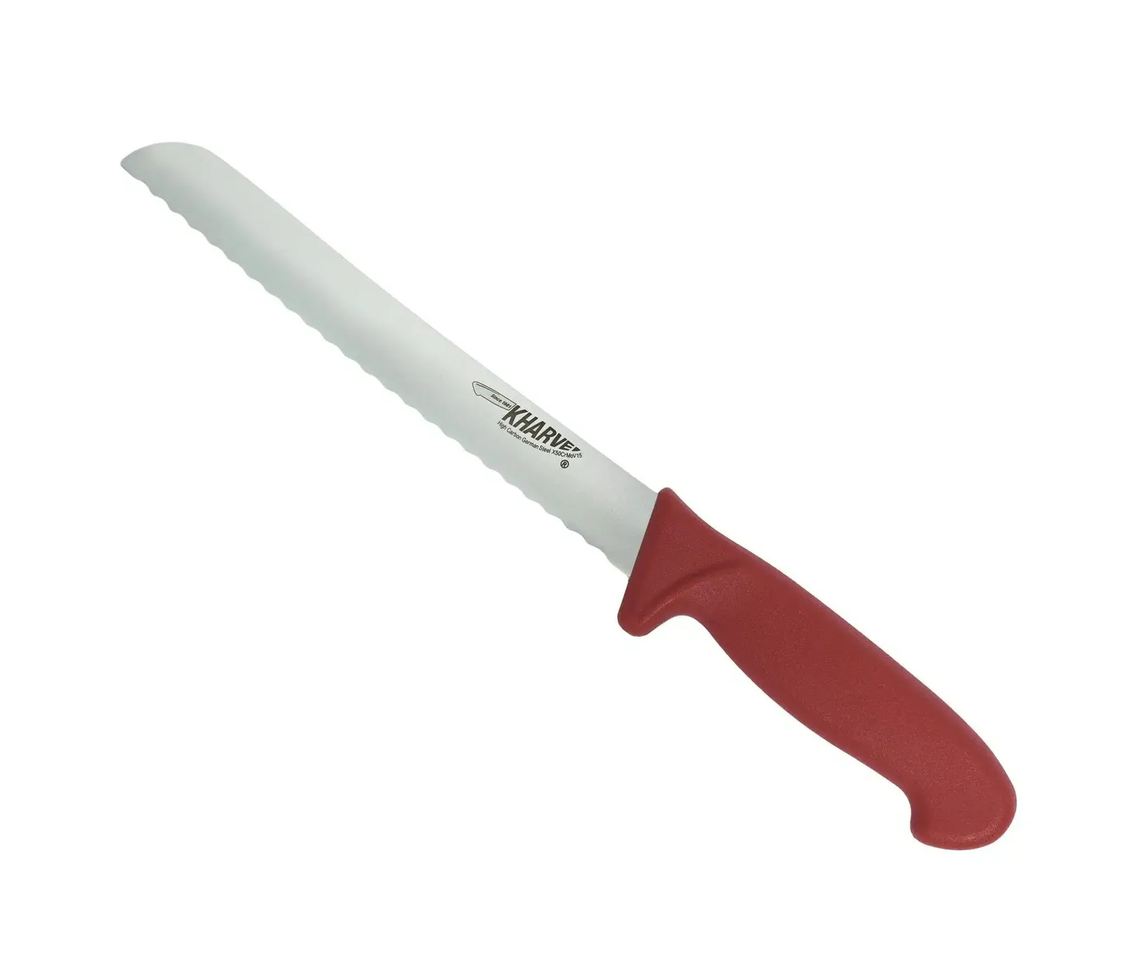 KH Kharve 48244 - Bread Knife Serrated 20cm Red