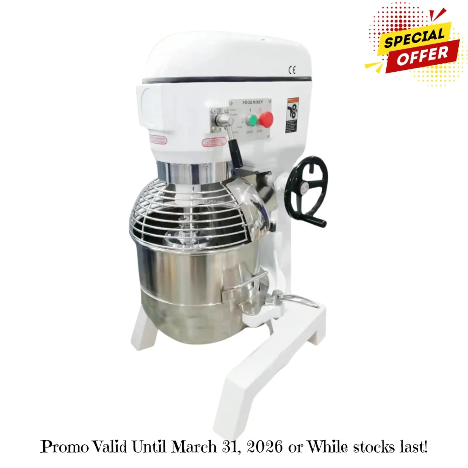 AG Equipment P40 - 40 Litre Planetary Food & Dough Mixer