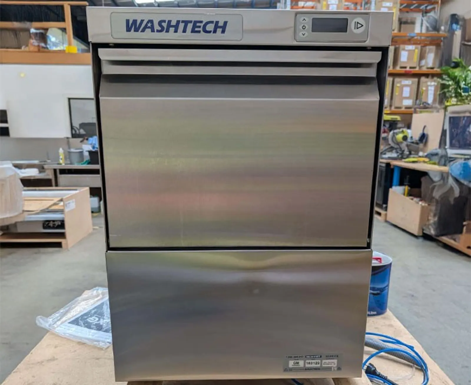 Washtech GM-R - Professional Undercounter Glasswasher / Dishwasher - 450mm Rack - Clearance