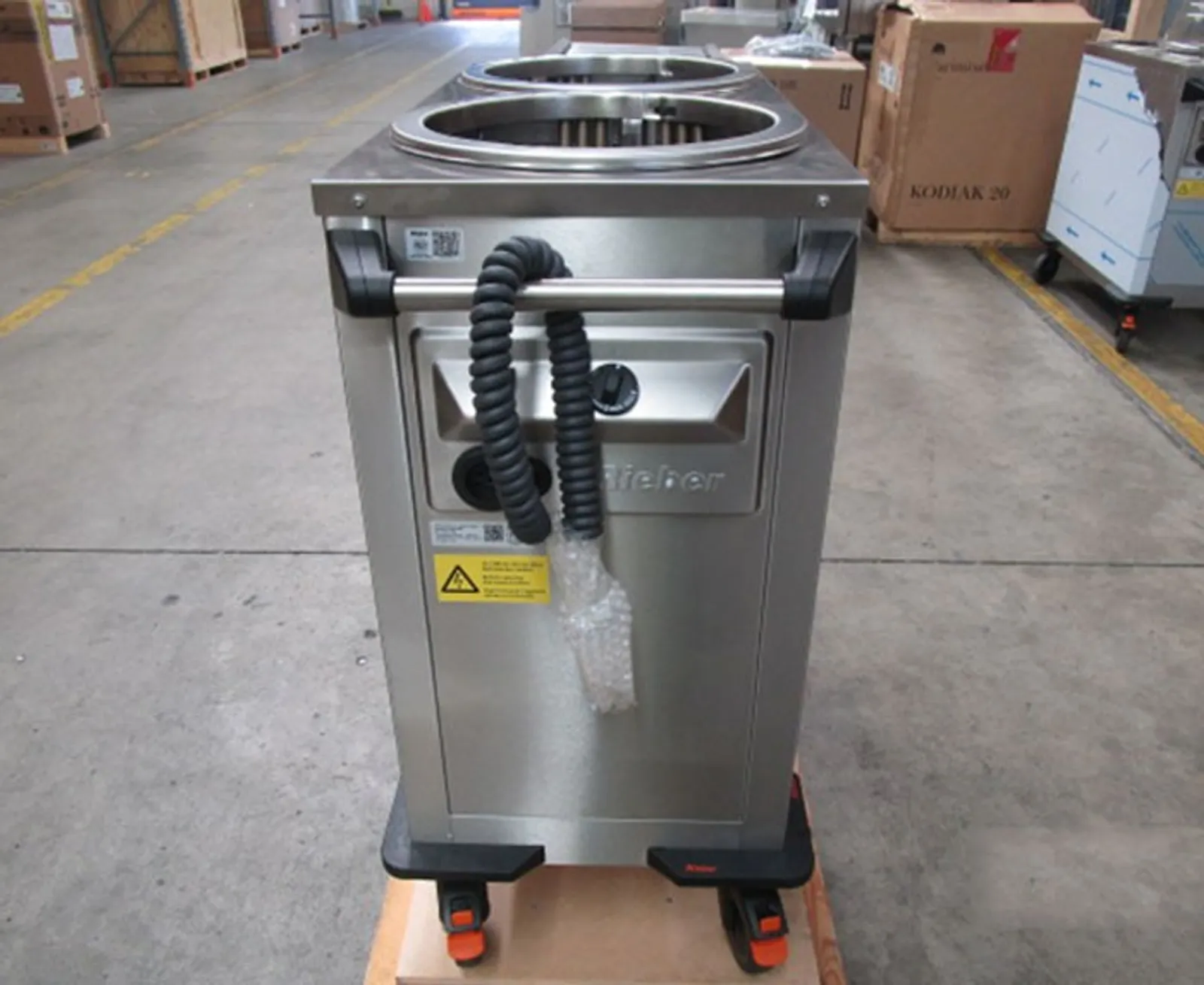 Rieber RRV-H2-190-320 - 55kgs Mobile Tubular Dispenser (Round) - Static Heating - Clearance