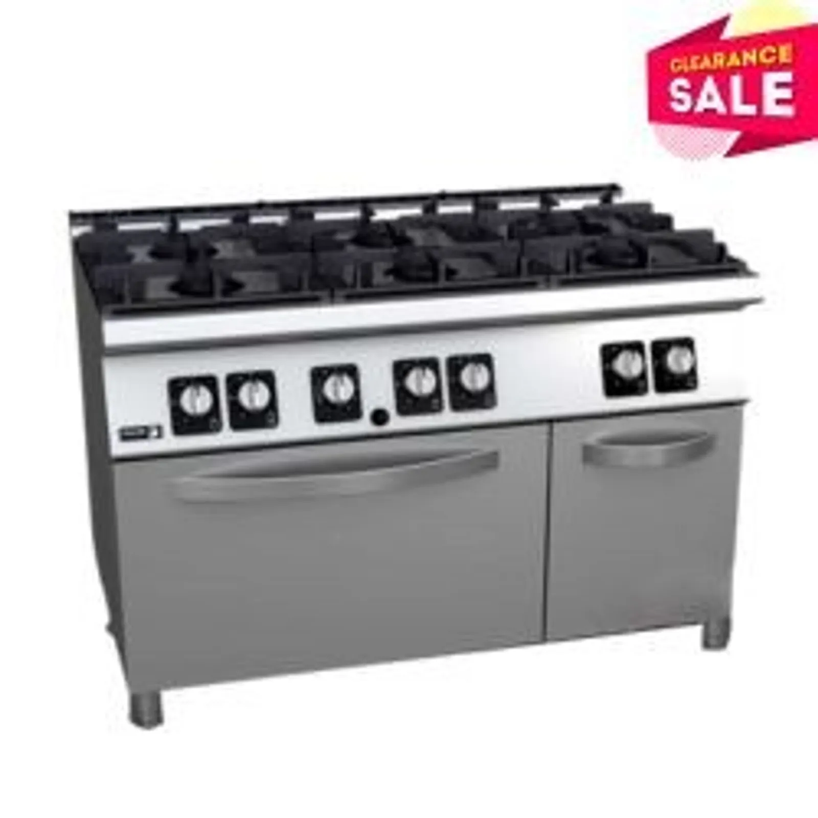 Fagor Professional C-G761H - Kore 700 Series 6 Burner Gas Range with Gas Oven - Clearance