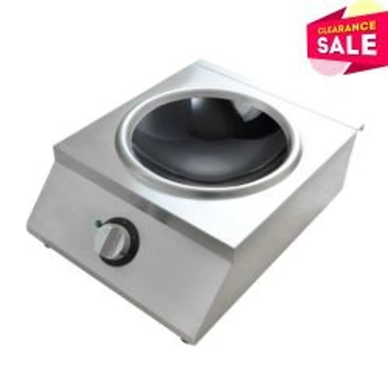 Benchstar IW500 - Ceramic Induction Wok w/ Stainless Steel Body - Clearance