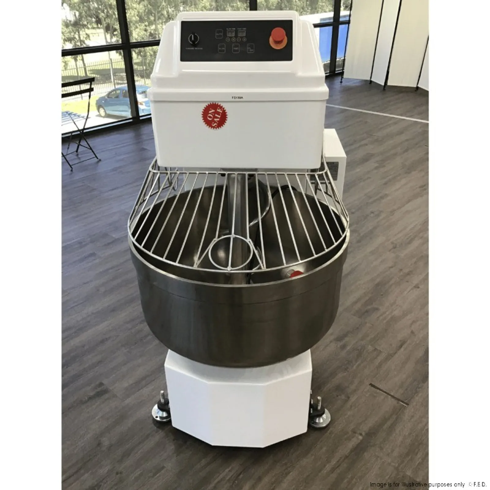 Baker Max FS130A - Spiral Mixer 3 Phases 130t Bowl 50kg Flour - 2NDs