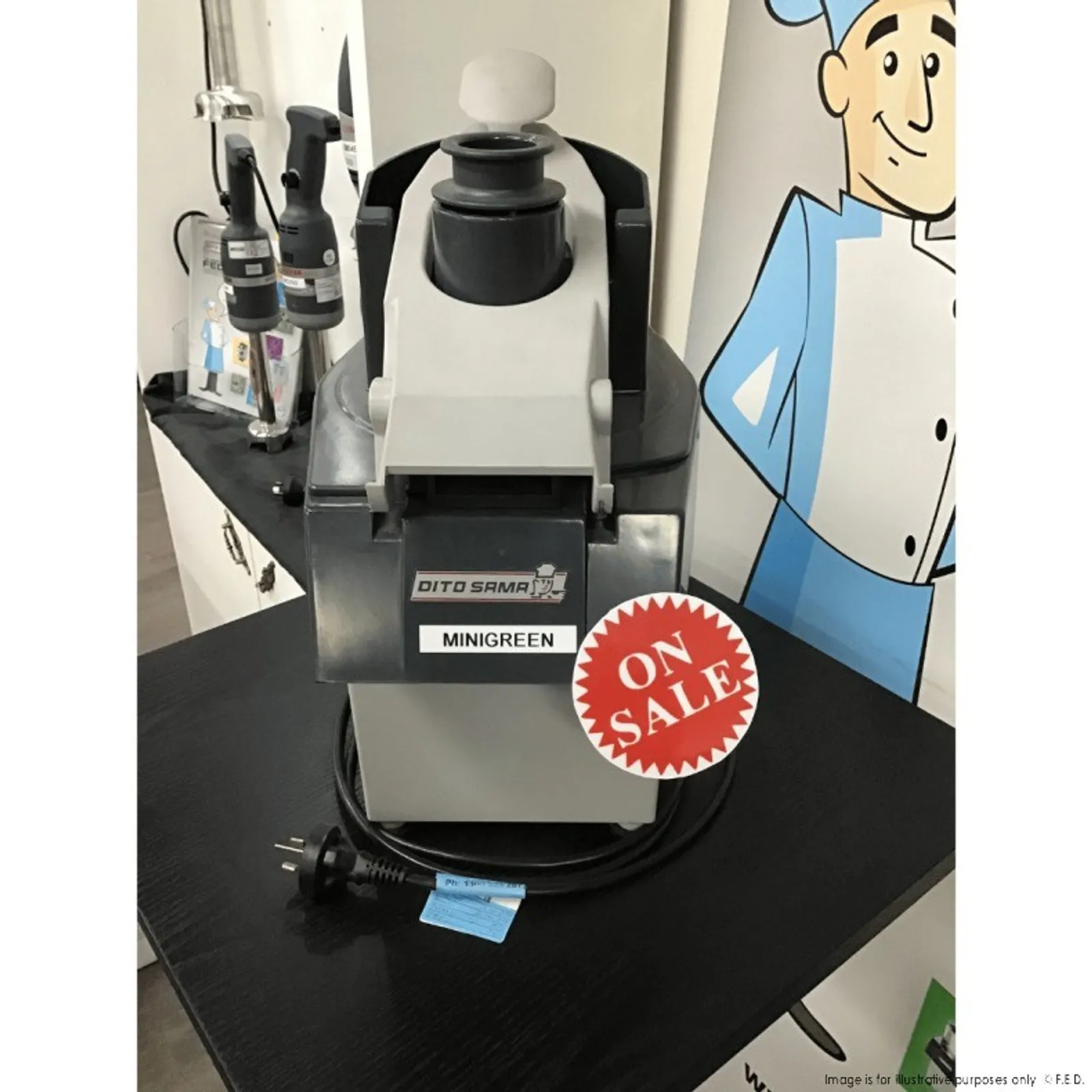 Dito Sama Minigreen - Vegetable Slicer Single Speed 250w - 2NDs