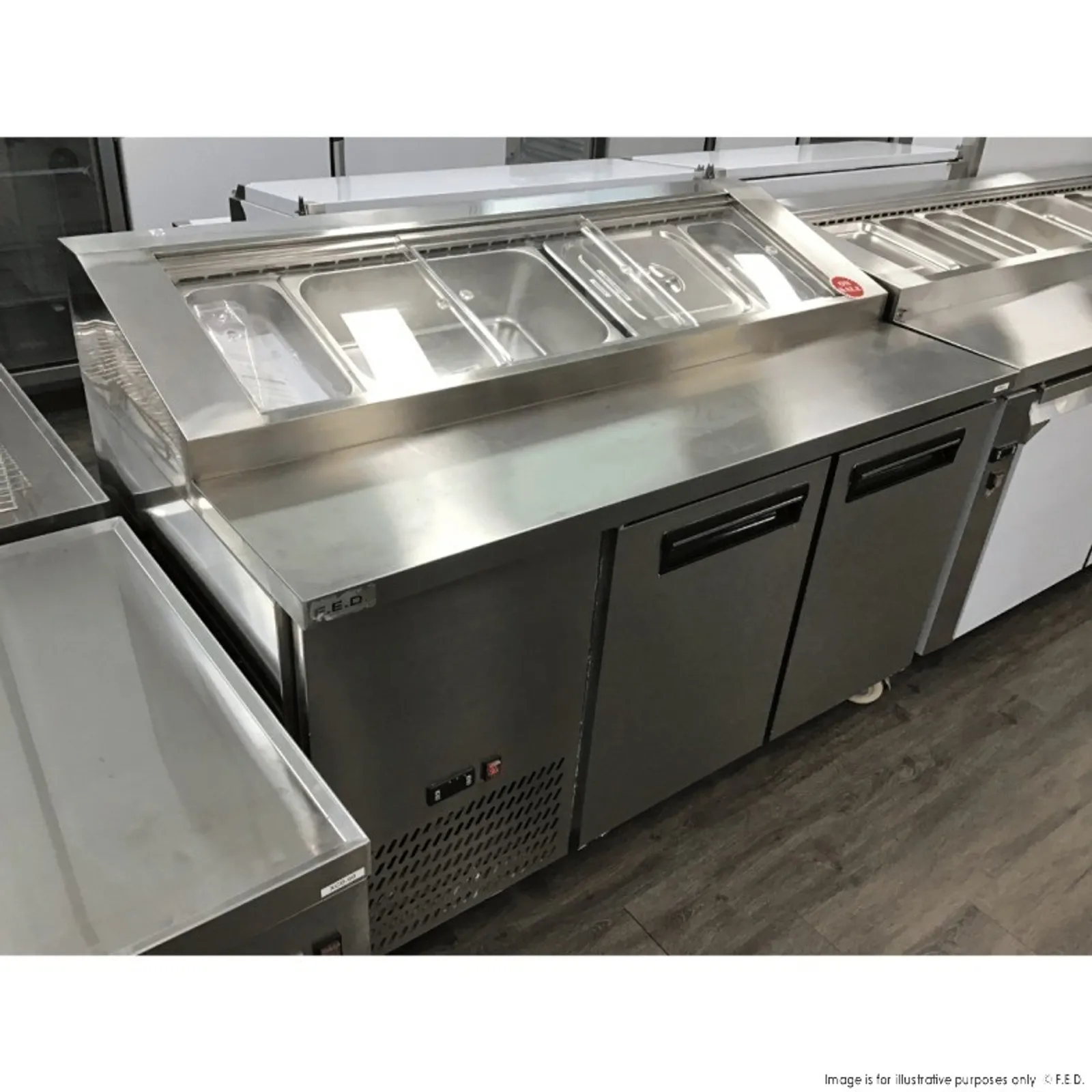 Thermaster PPB/15 - Two Door DELUXE Pizza Prep Bench - 2NDs