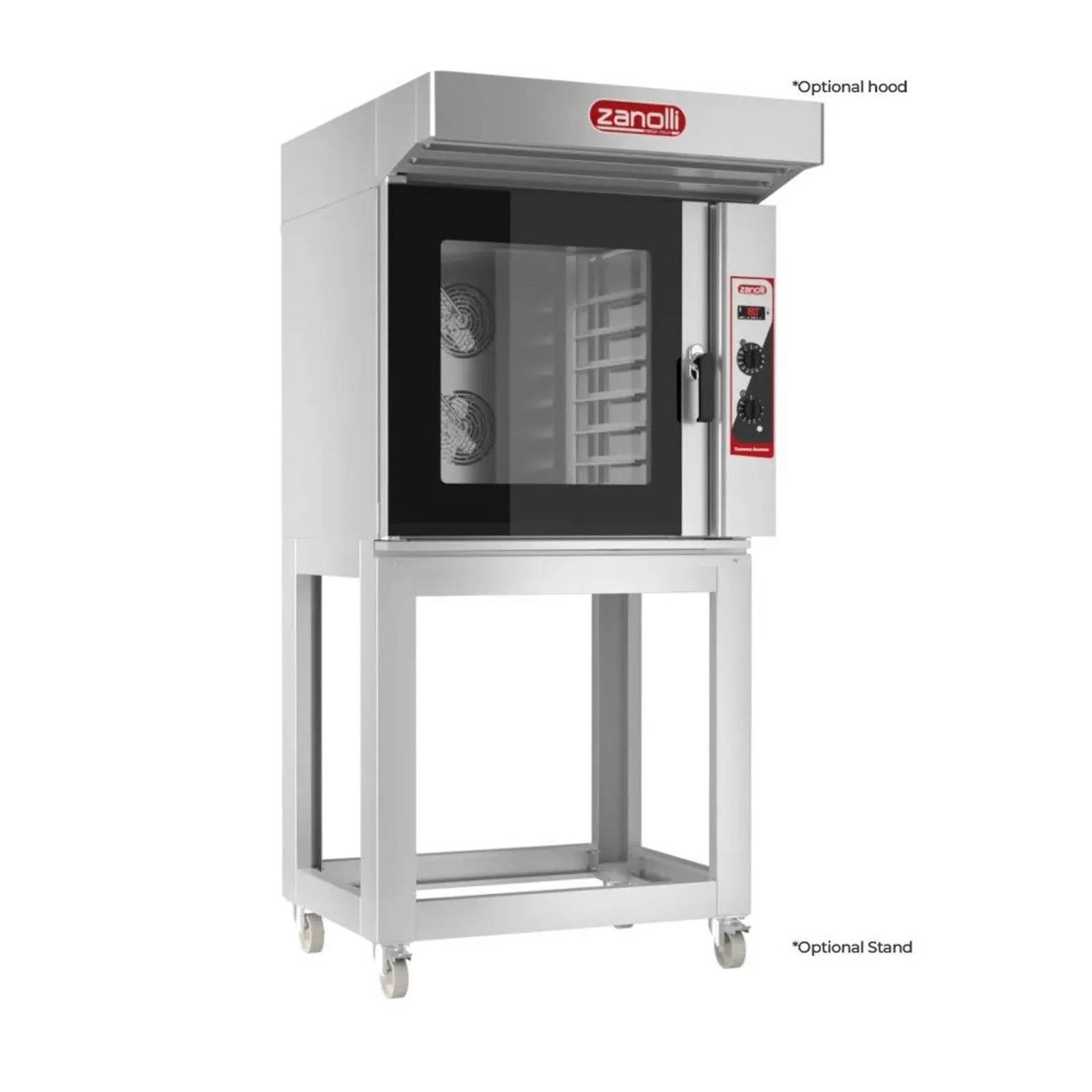 Zanolli Anemos 5FC0402-1 - 6E/MC EM Professional Convection Oven with Manual Controls – 6 Trays (400 x 600) Capacity
