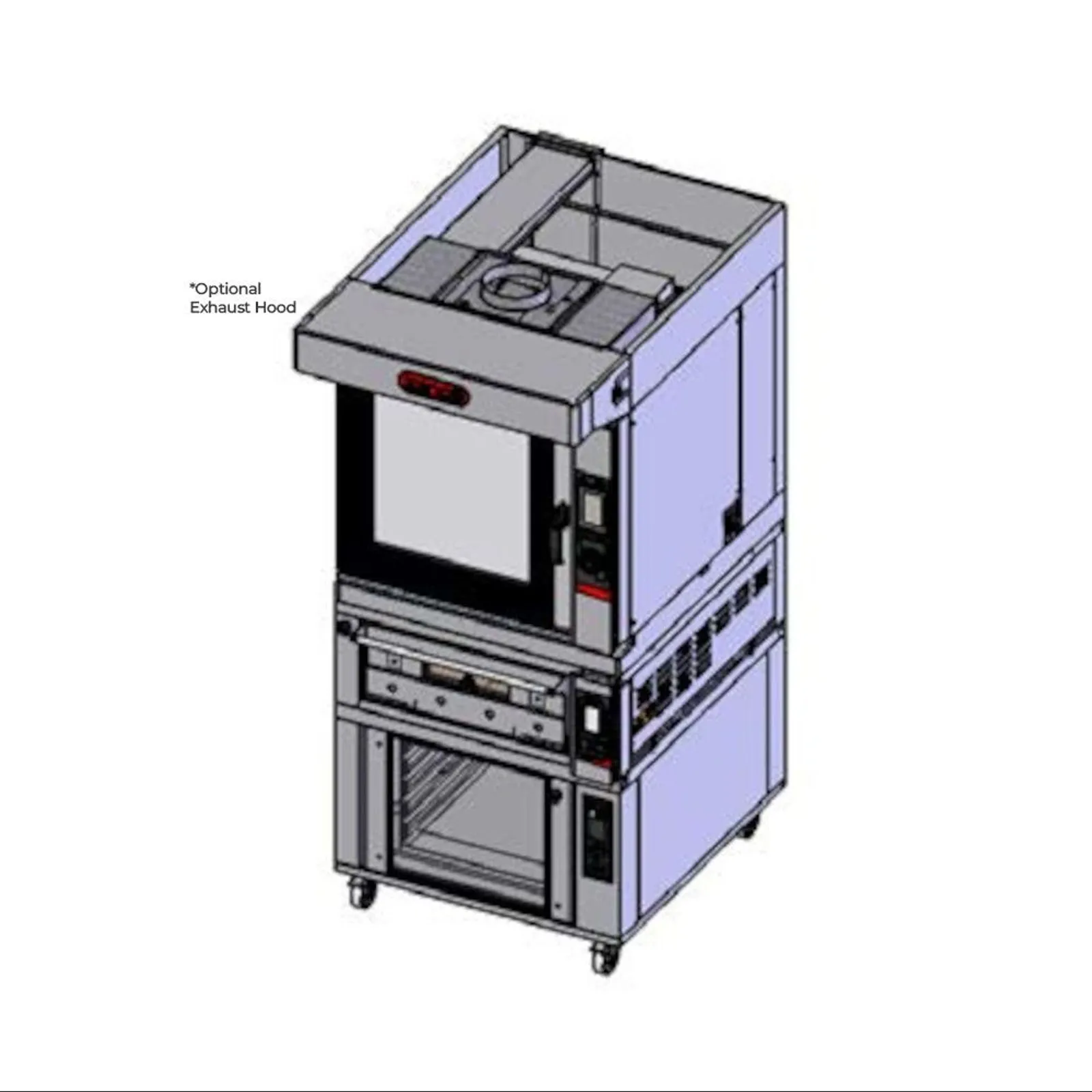 Zanolli TAE61P5 - Combi Teorema Baking Tower - 6-Tray Convection | 2-Tray Single Deck Oven | 10-Tray Prover