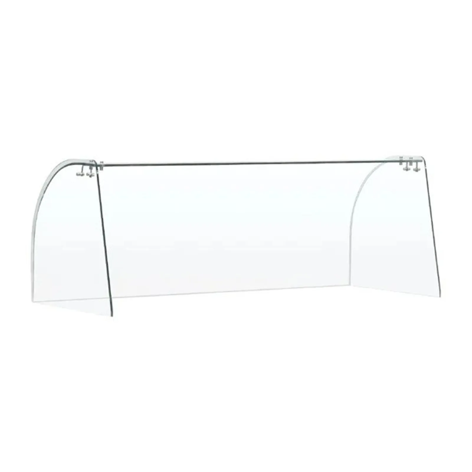 Polar FT282 - Curved Glass Sneeze Guard Assembly