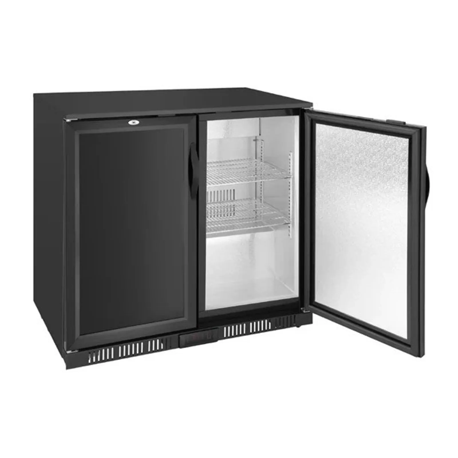 Polar GE998-A - 850mm Double Door Back Bar Cooler Solid Door 198 Ltr