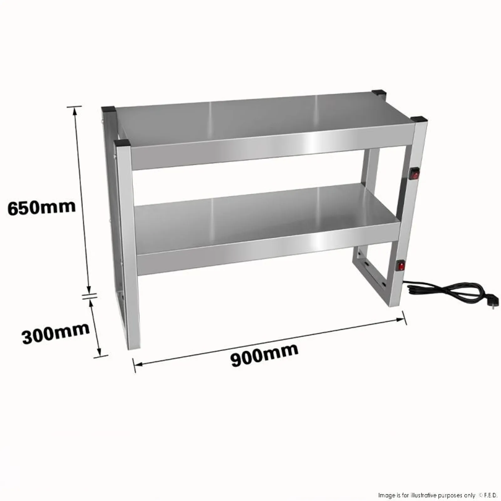 Benchstar FW4L-092 - Commercial Food Warmer with 4 Lamps