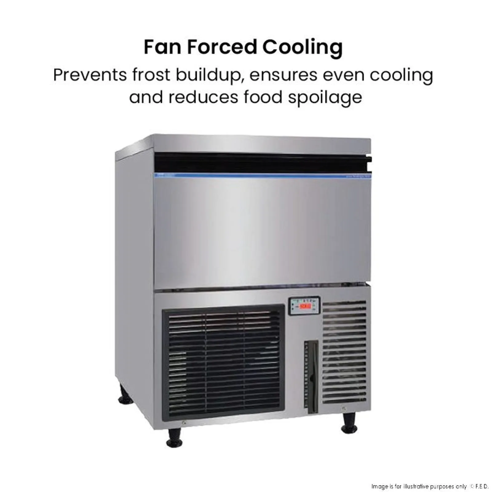 Blizzard SN-200P - Premium Under-Counter Ice Maker Large Cube Ice