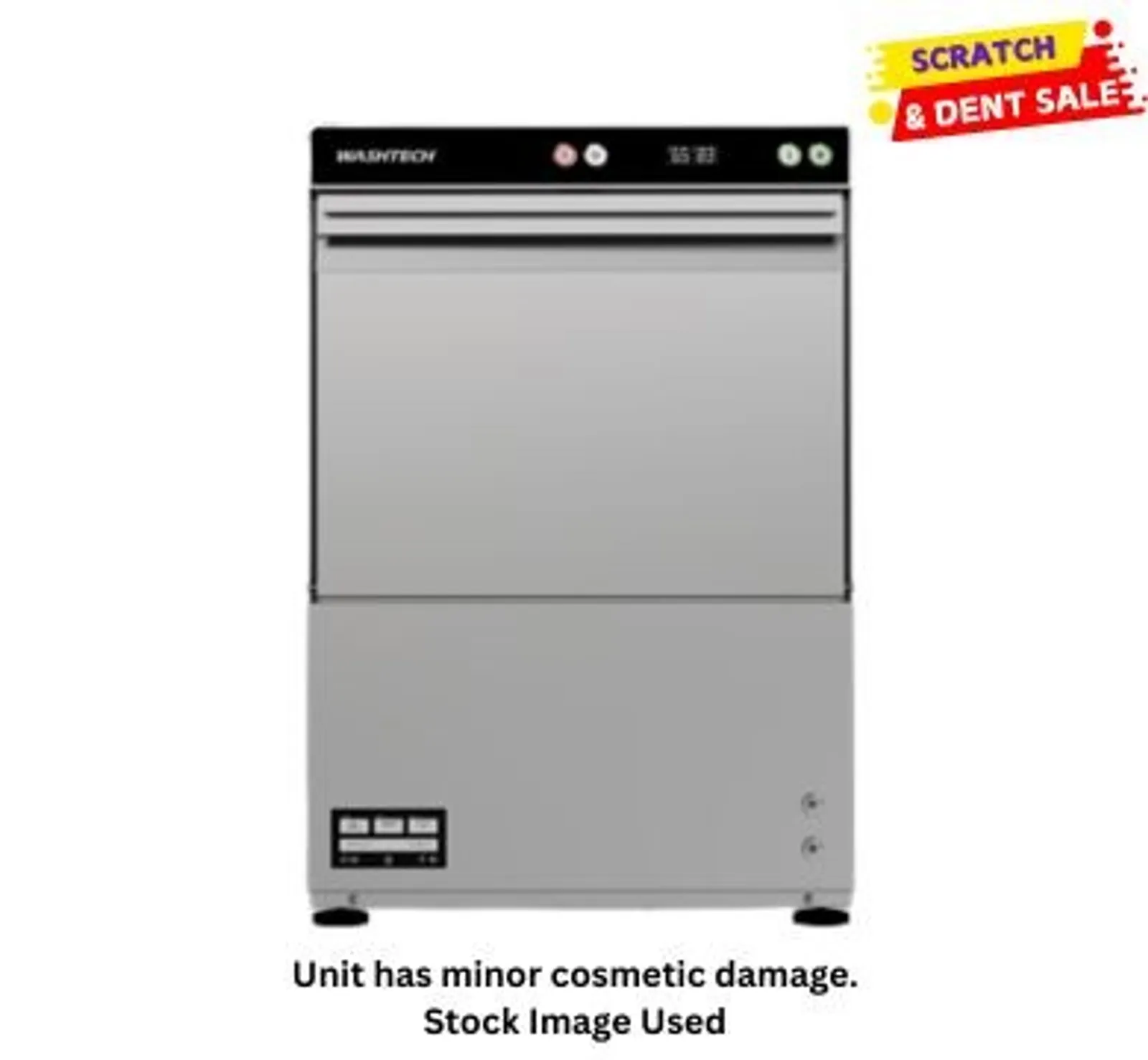 Washtech XU - Economy Undercounter Dishwasher / Glasswasher - 500mm Rack - Clearance