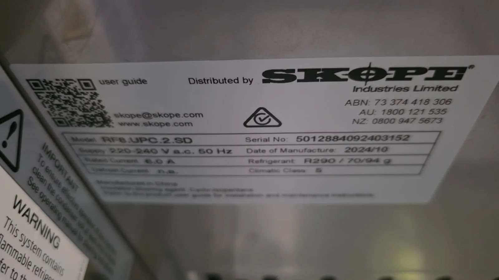 SKOPE ReFlex RF8.UPC.2.SD - 2 Solid Door Upright GN 2/1 Compatible Fridge & Freezer - Clearance