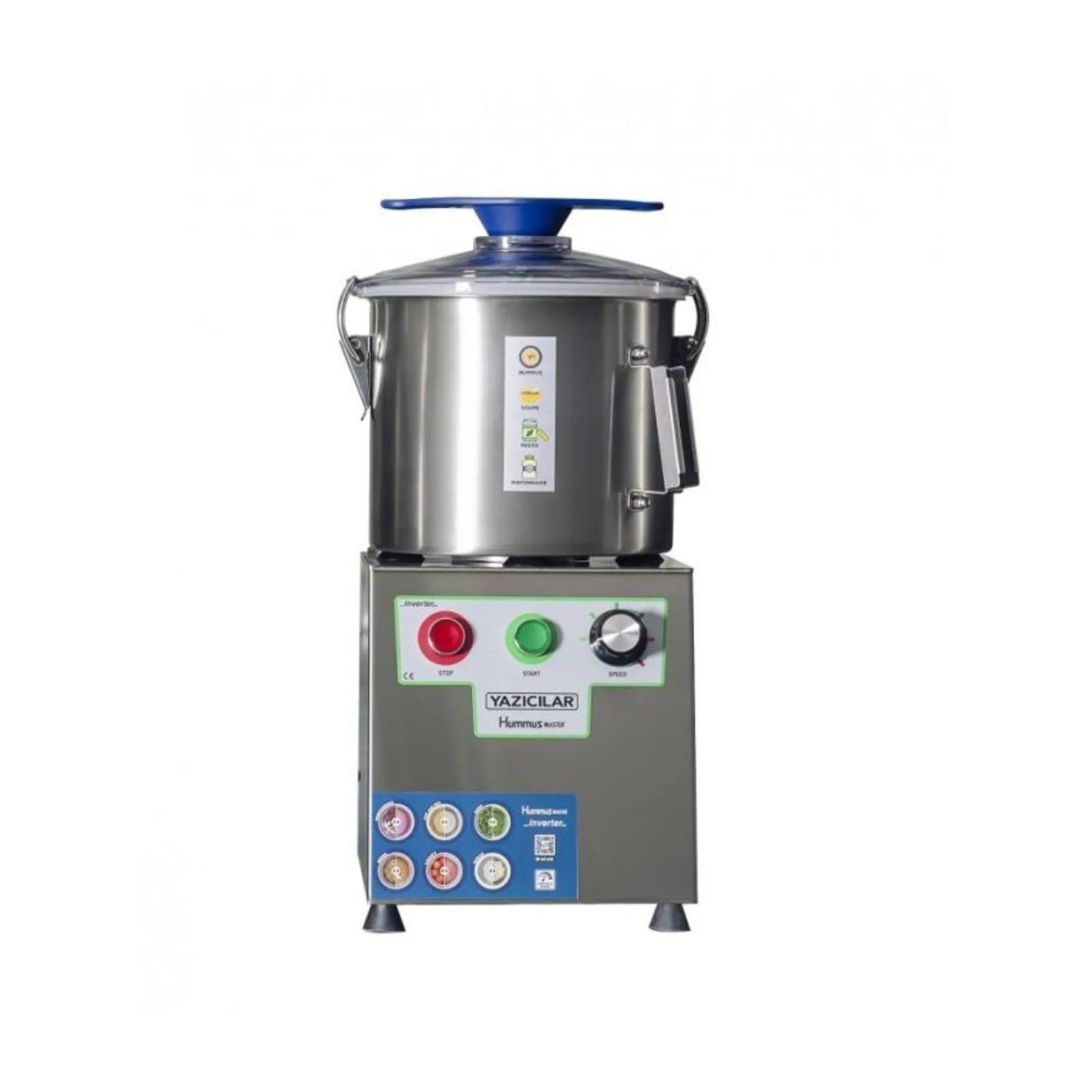 Yazicilar L9DIV-HP - 9-Litre High-Power Variable Speed Cutter Processor with Scraper