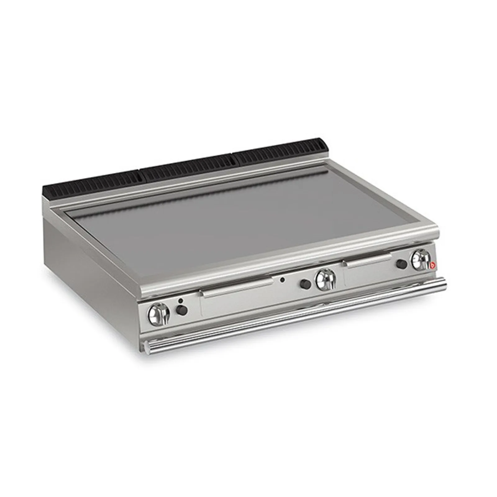 Baron Q70FTT/G1200 - 3 Burner Gas Fry Top With Smooth Mild Steel Plate And Thermostat Control