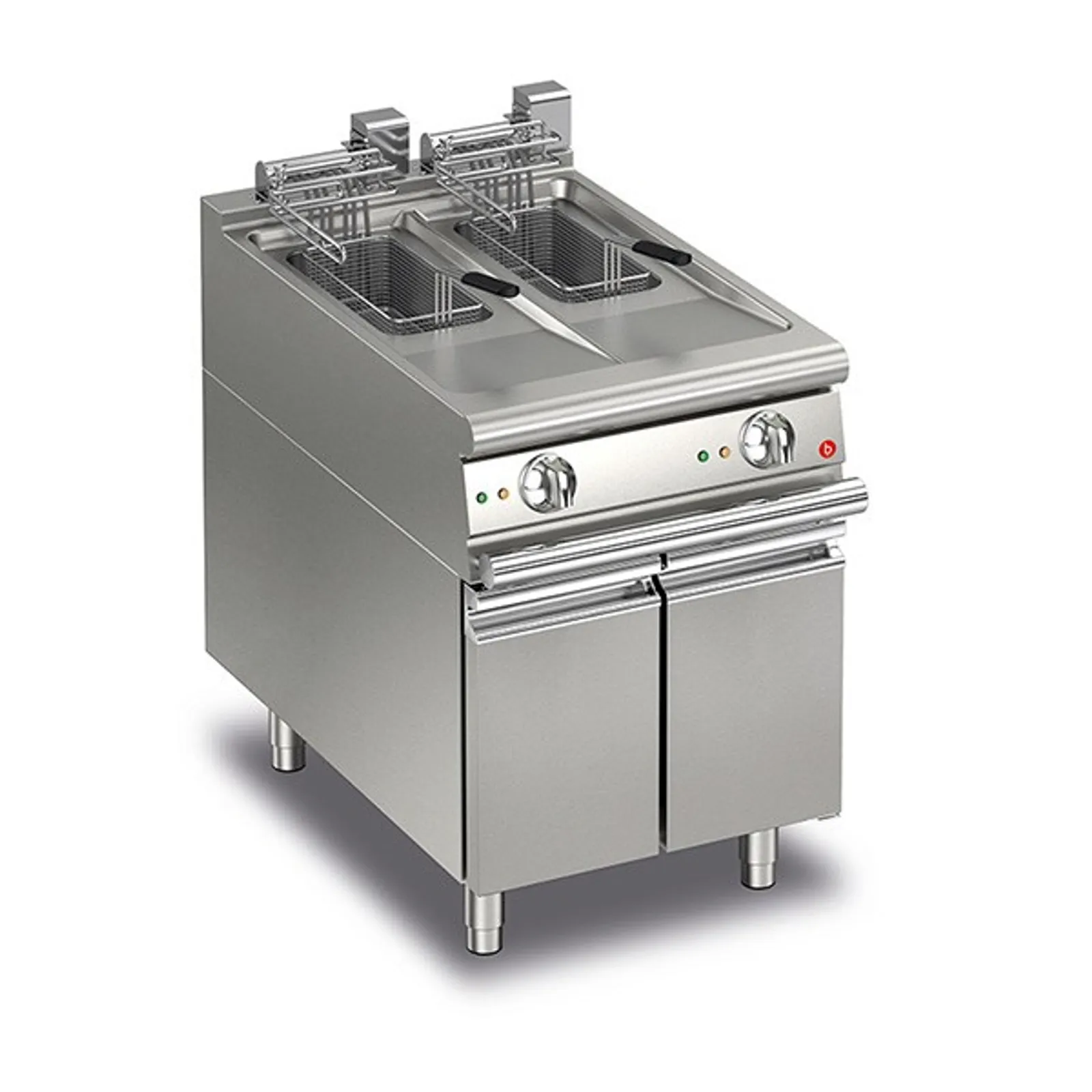 Baron Q70FRI/E610 - 10+10L Split Pot Electric Deep Fryer