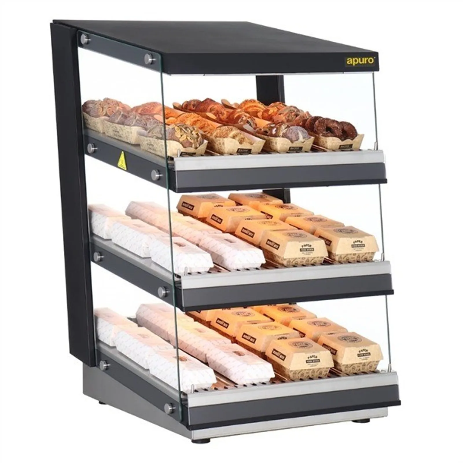 Apuro HW926-A - Sloped Chute Food Warmer 3 Shelf